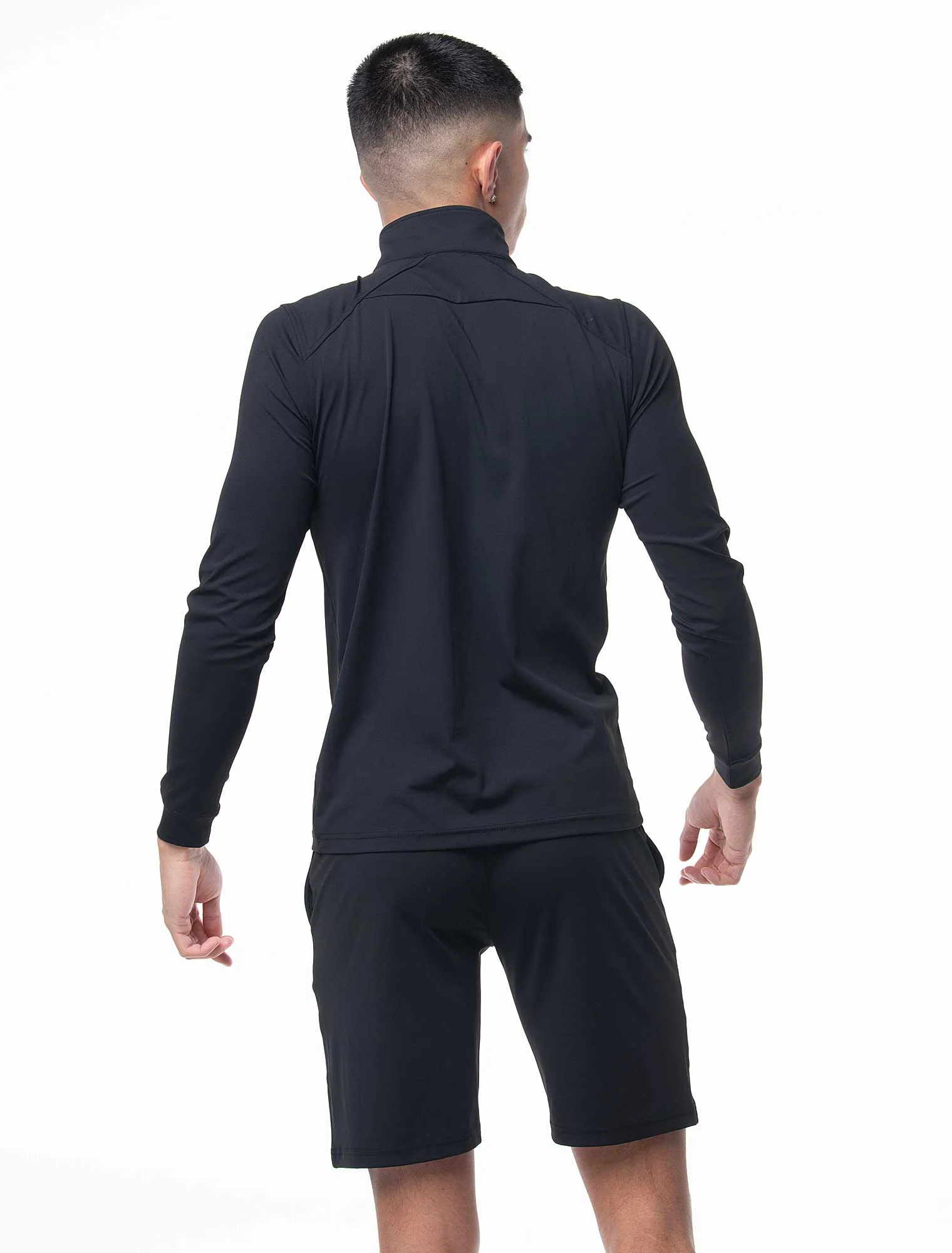 Active Panelled 1/4 Zip Jacket - Black - Image 5