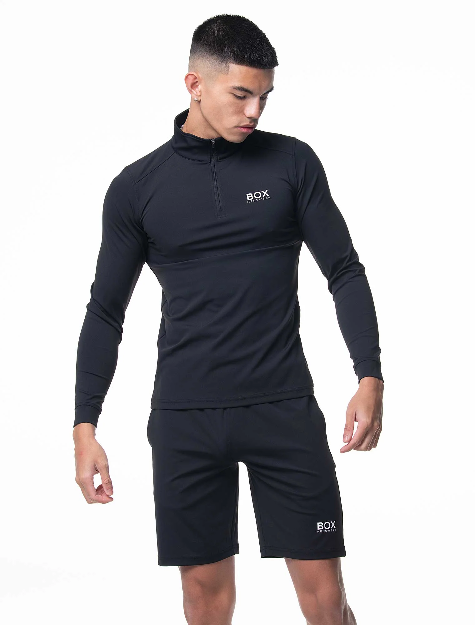 Active Panelled 1/4 Zip Jacket - Black - Image 6