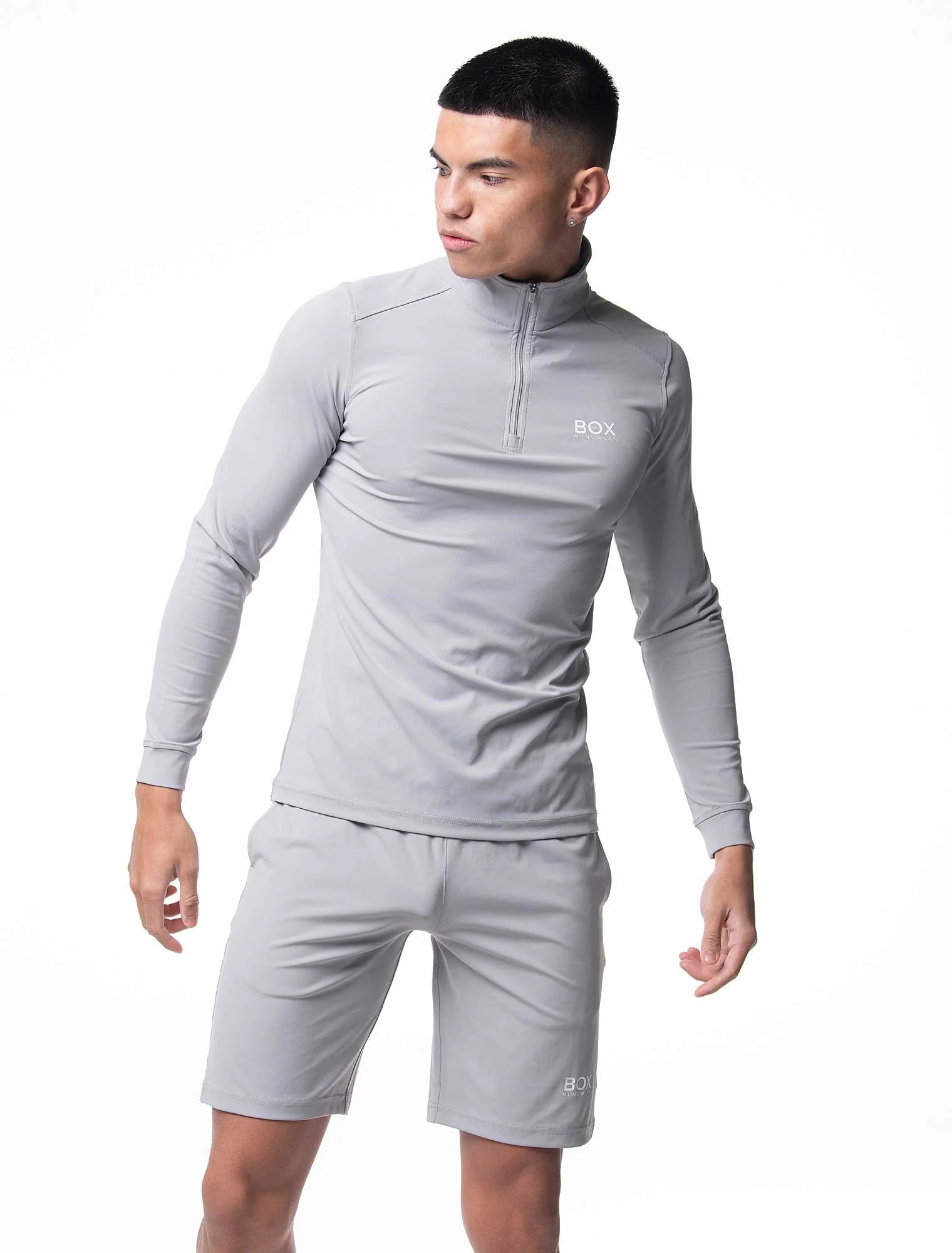 Active Panelled 1/4 Zip Jacket - Grey - Image 11