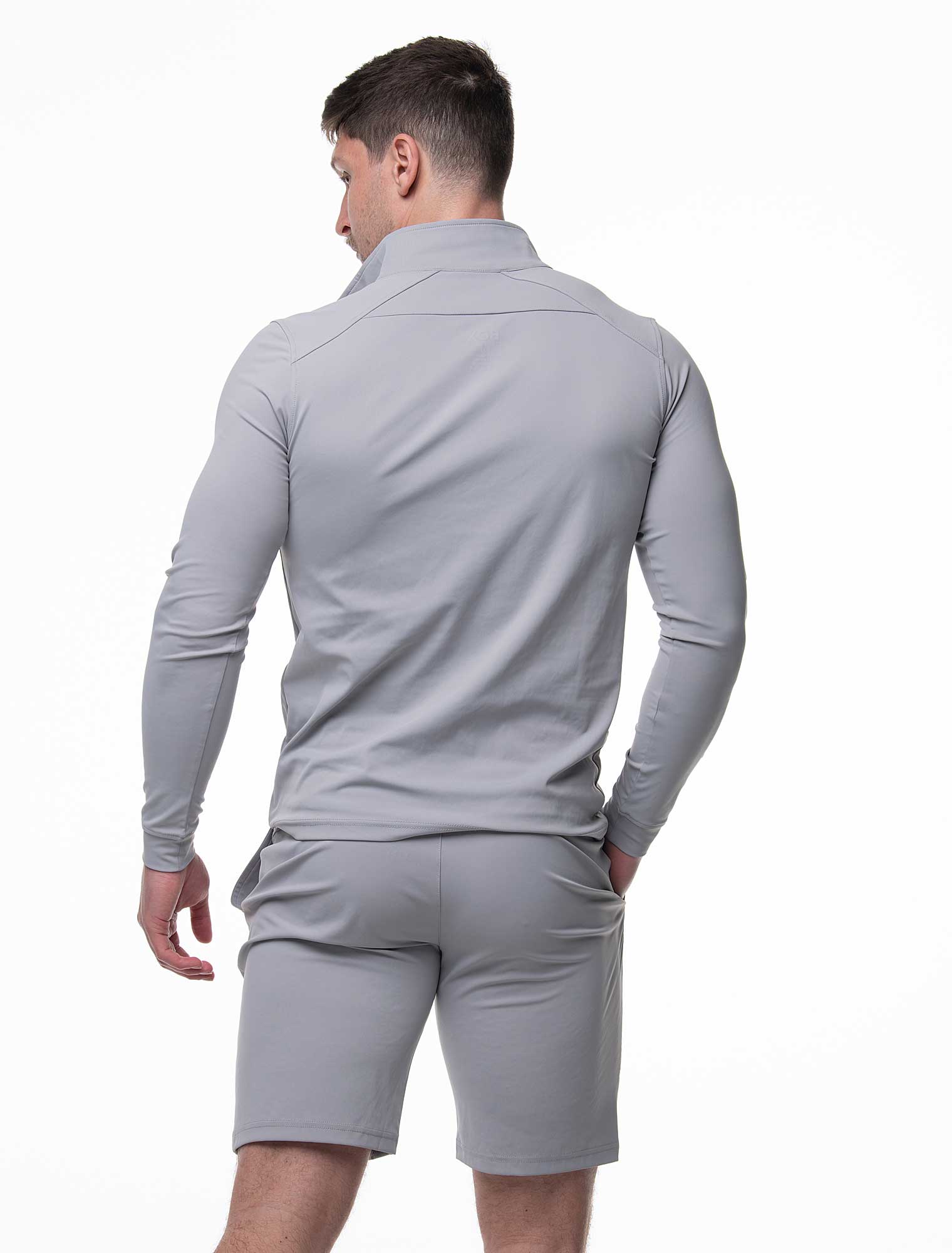 Active Panelled 1/4 Zip Jacket - Grey - Image 4