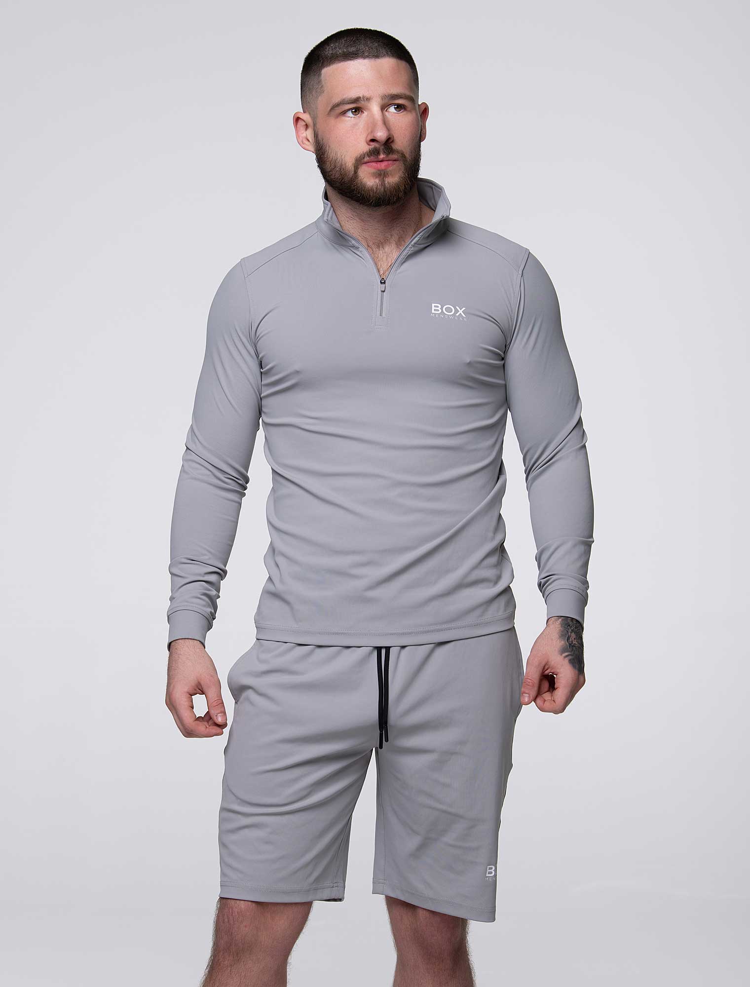 Active Panelled 1/4 Zip Jacket - Grey - Image 6