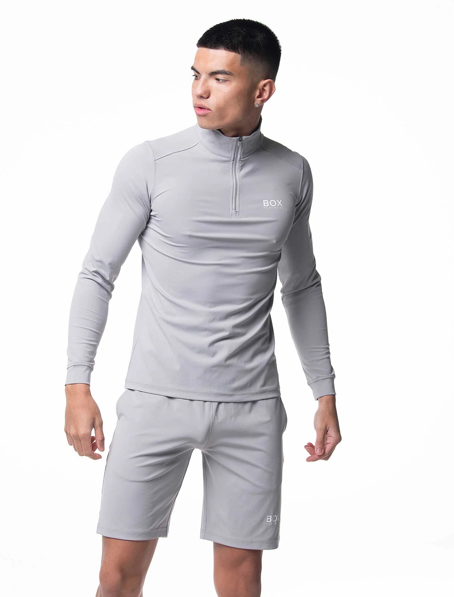 Active Panelled 1/4 Zip Jacket - Grey - Image 7