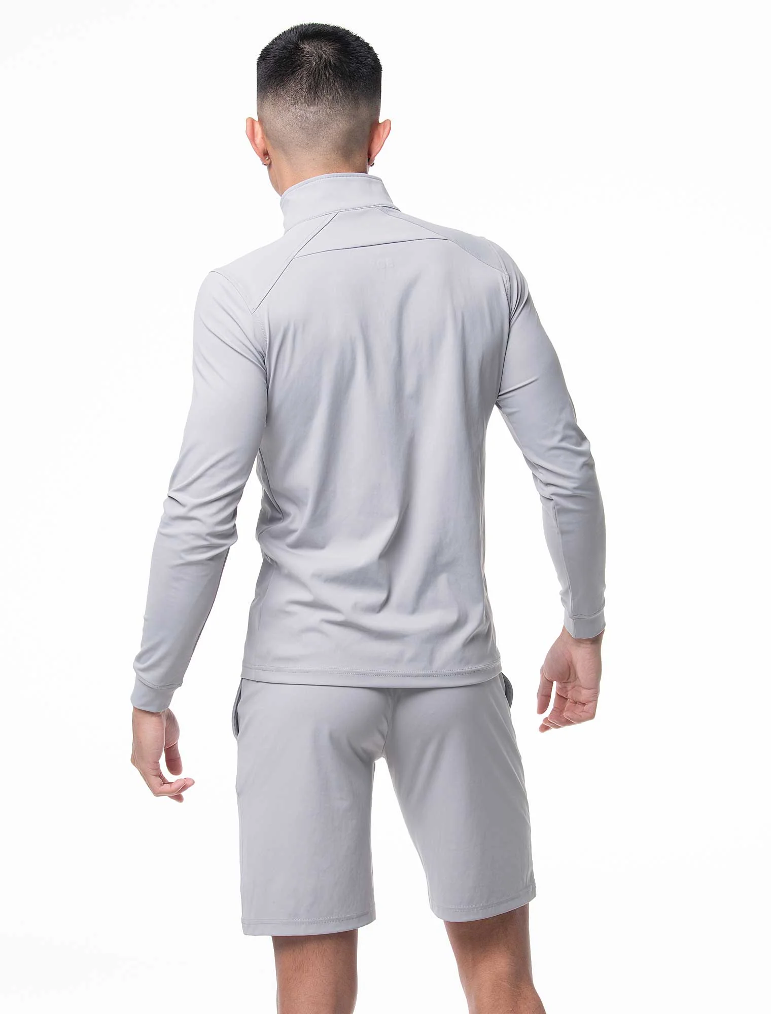 Active Panelled 1/4 Zip Jacket - Grey - Image 9