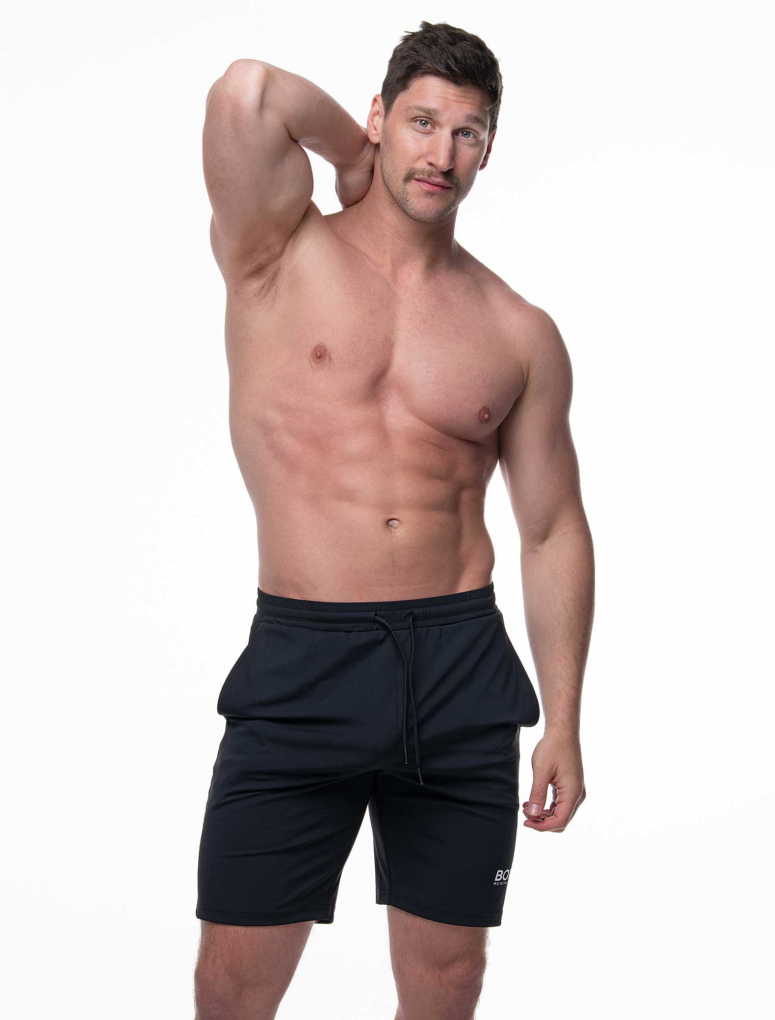 Active Panelled Sports Shorts - Black - Image 2