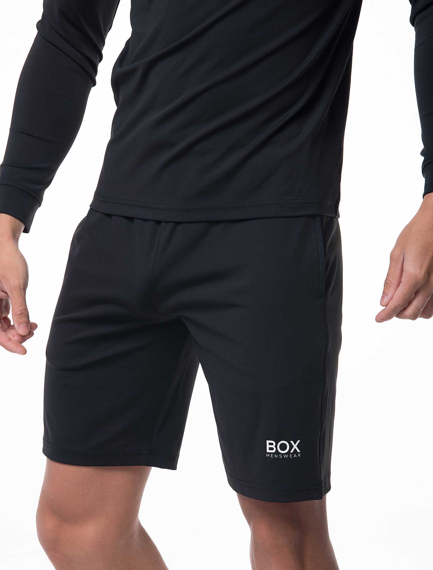 Active Panelled Sports Shorts - Black - Image 3
