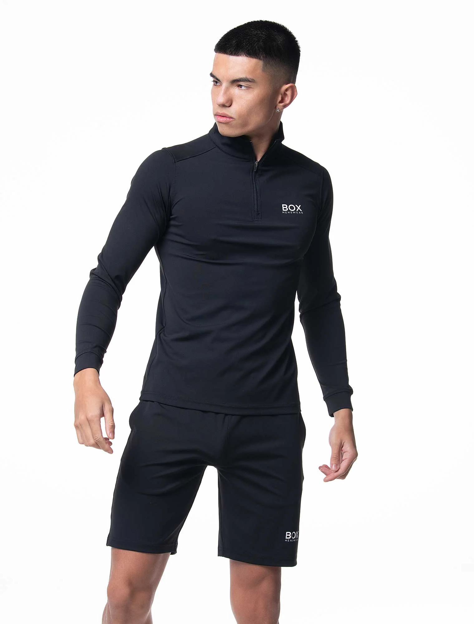 Active Panelled Sports Shorts - Black - Image 7