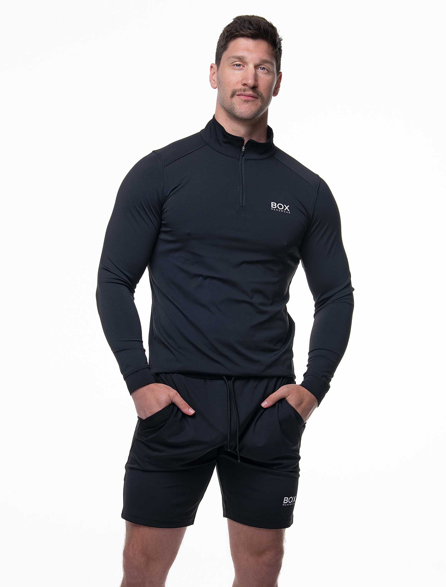Active Panelled Sports Shorts - Black - Image 8