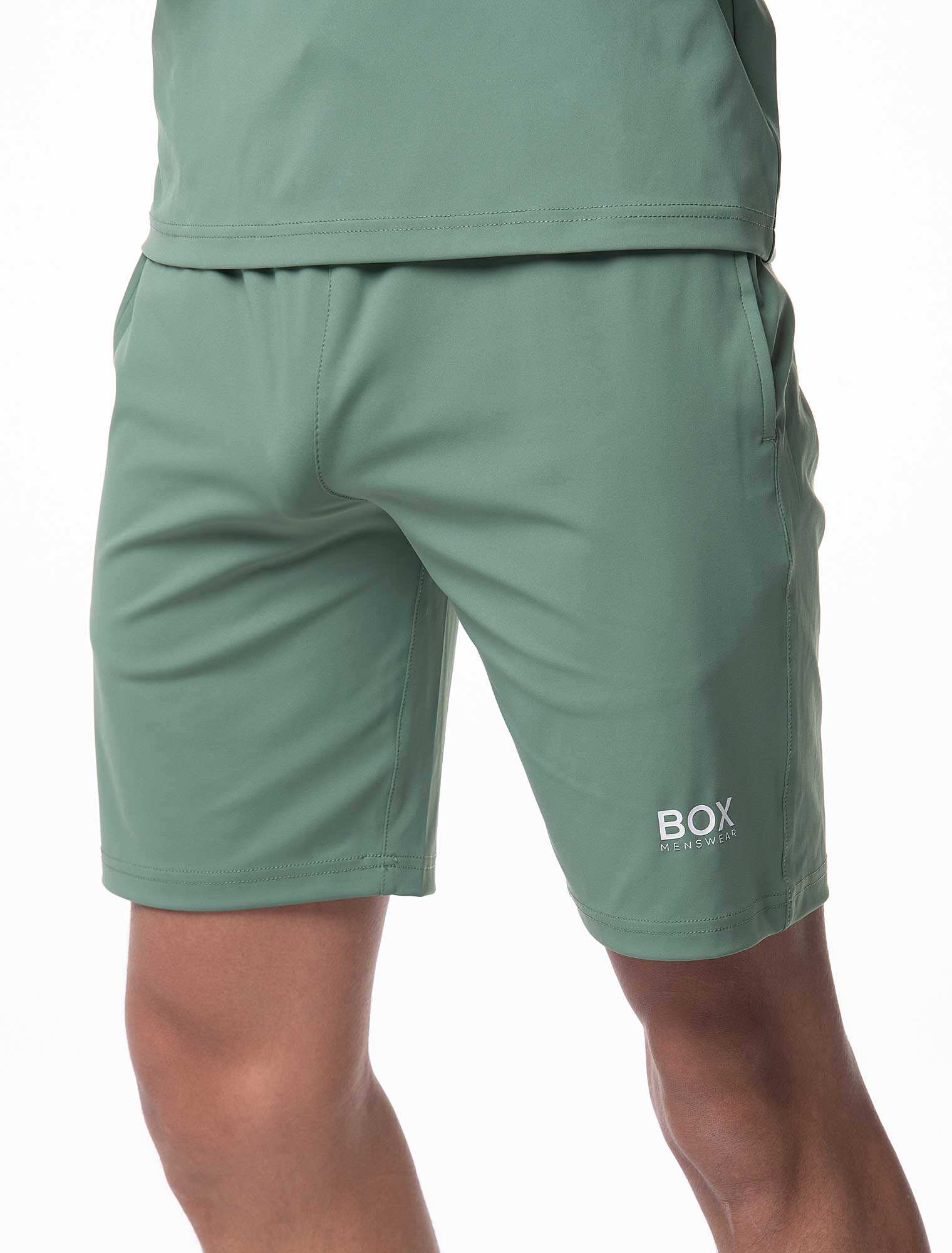 Active Panelled Sports Shorts - Green - Image 3