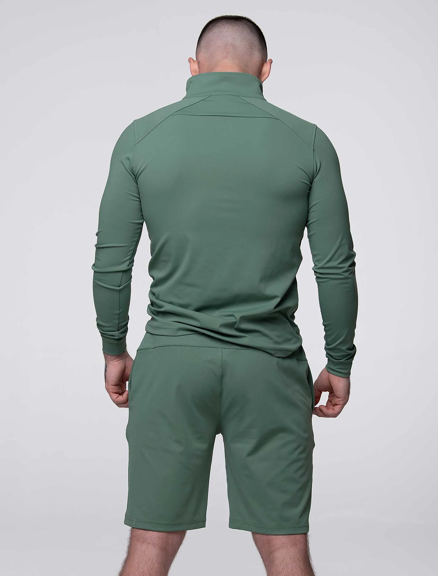 Active Panelled Sports Shorts - Green - Image 4