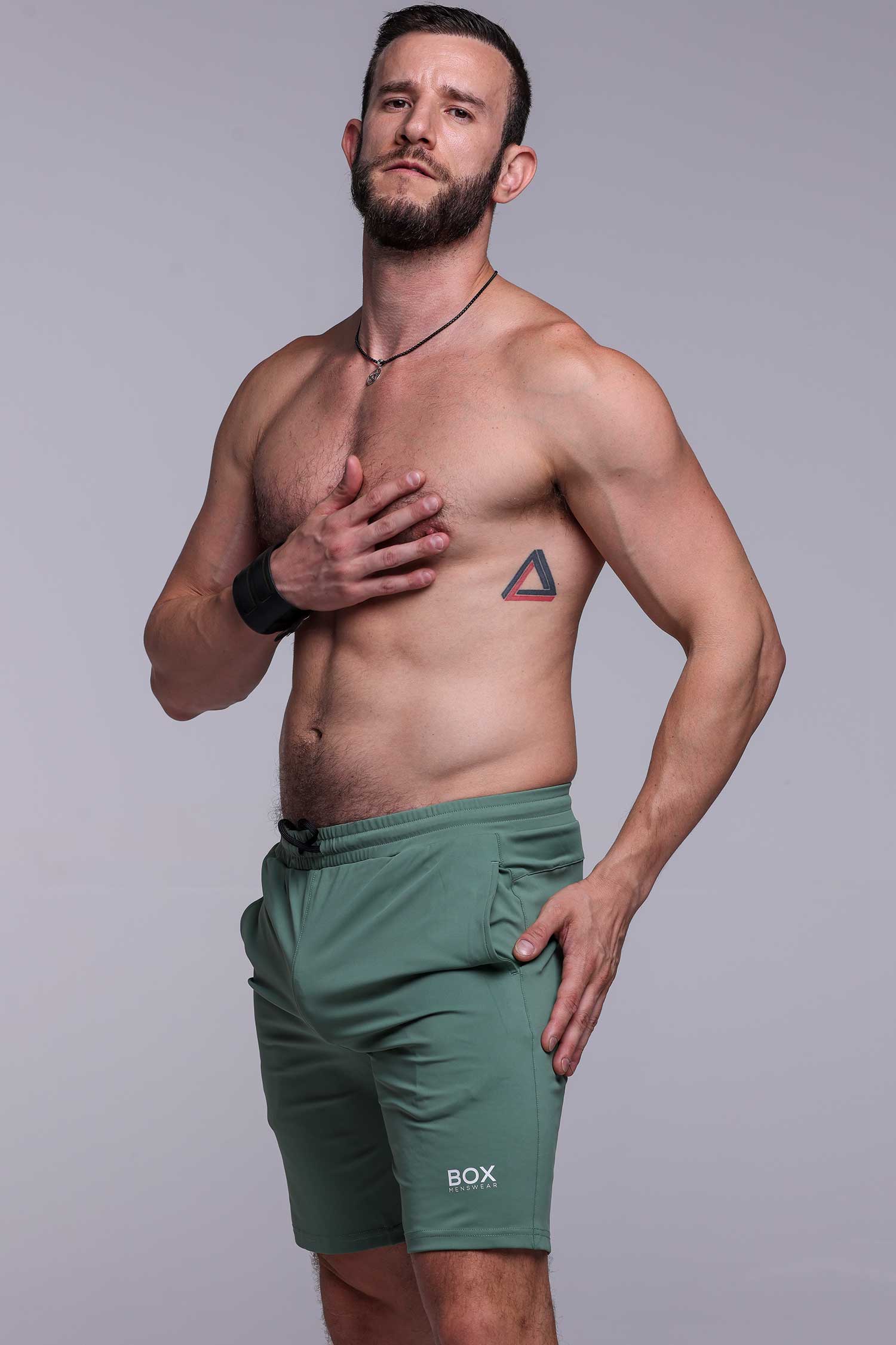 Active Panelled Sports Shorts - Green - Image 7
