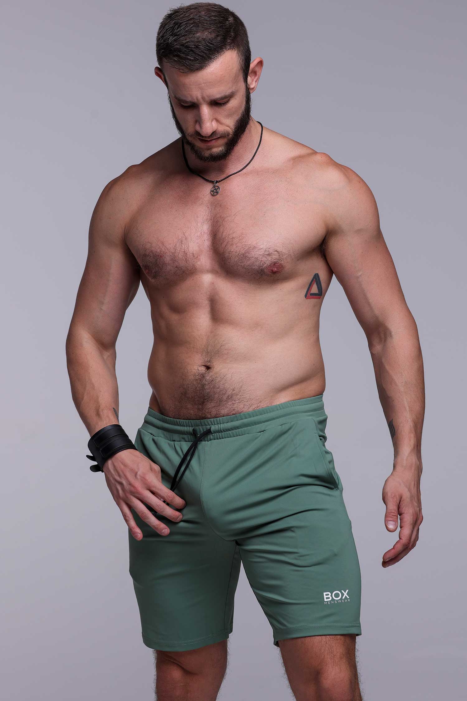 Active Panelled Sports Shorts - Green - Image 9