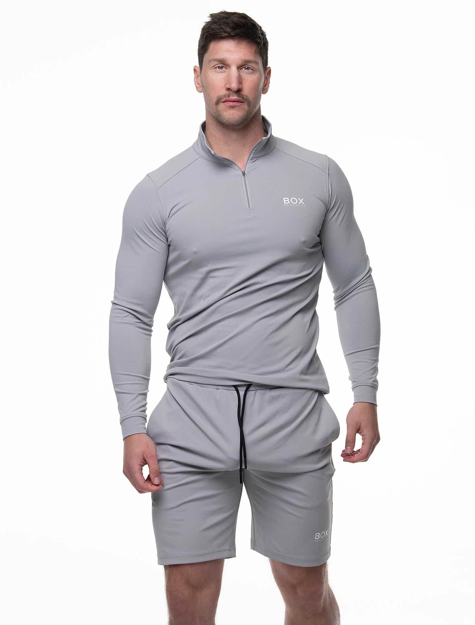 Active Panelled Sports Shorts - Grey - Image 4