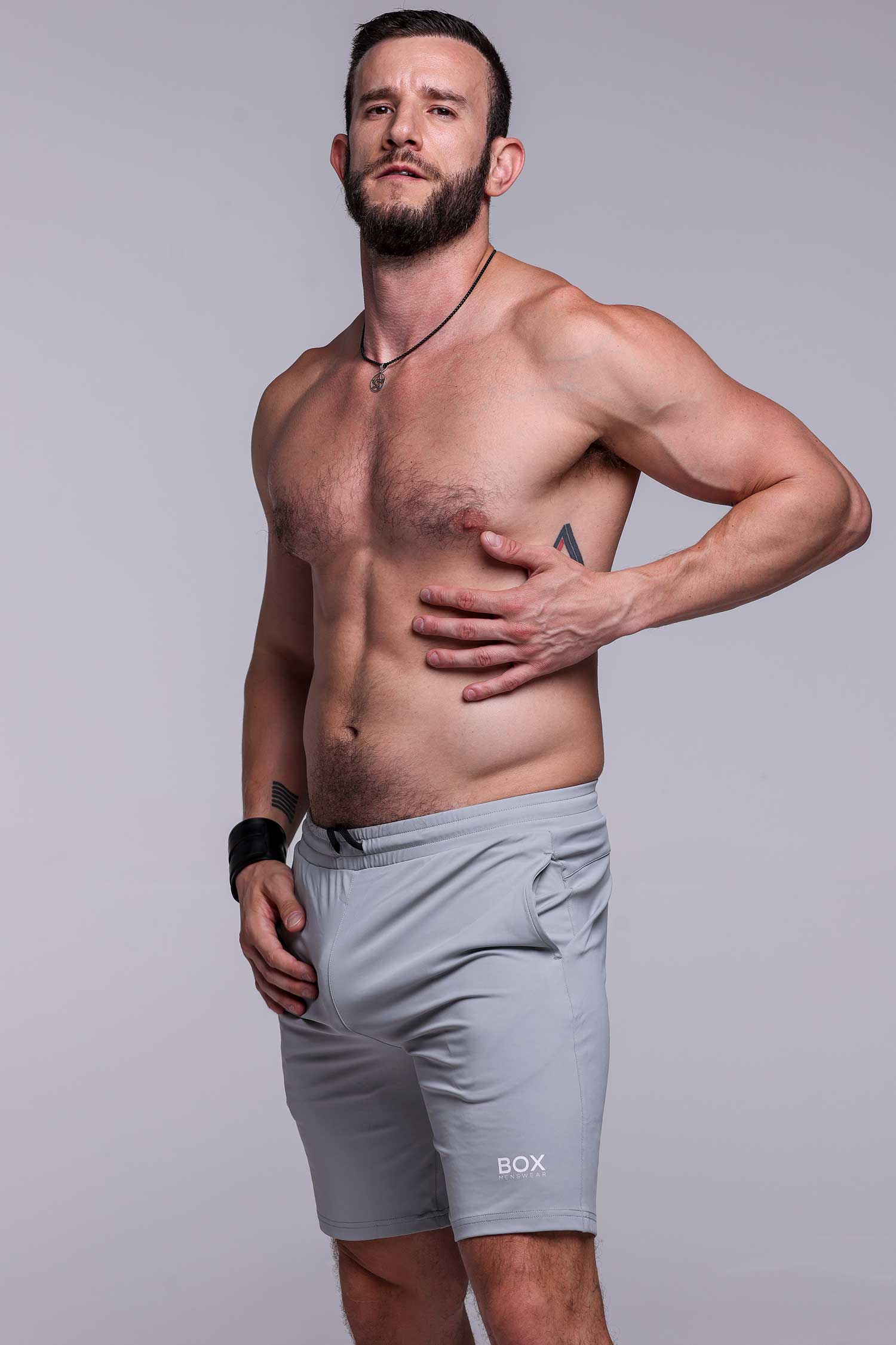Active Panelled Sports Shorts - Grey - Image 6