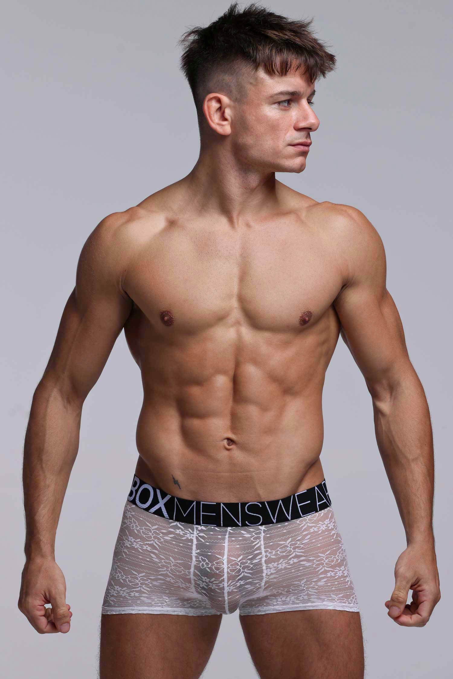 All Over Lace Boxers - White Heat - Image 10