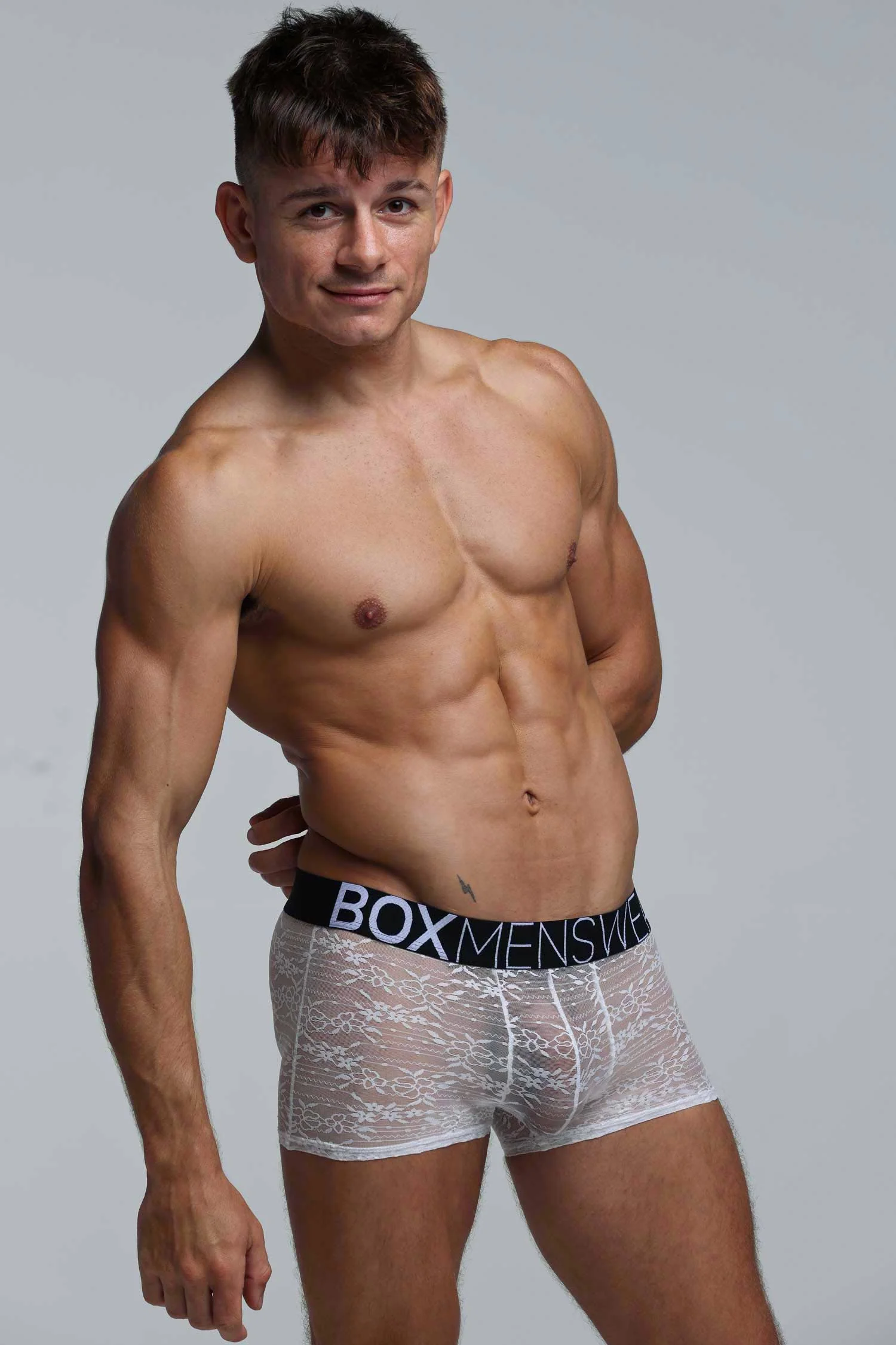 All Over Lace Boxers - White Heat - Image 11