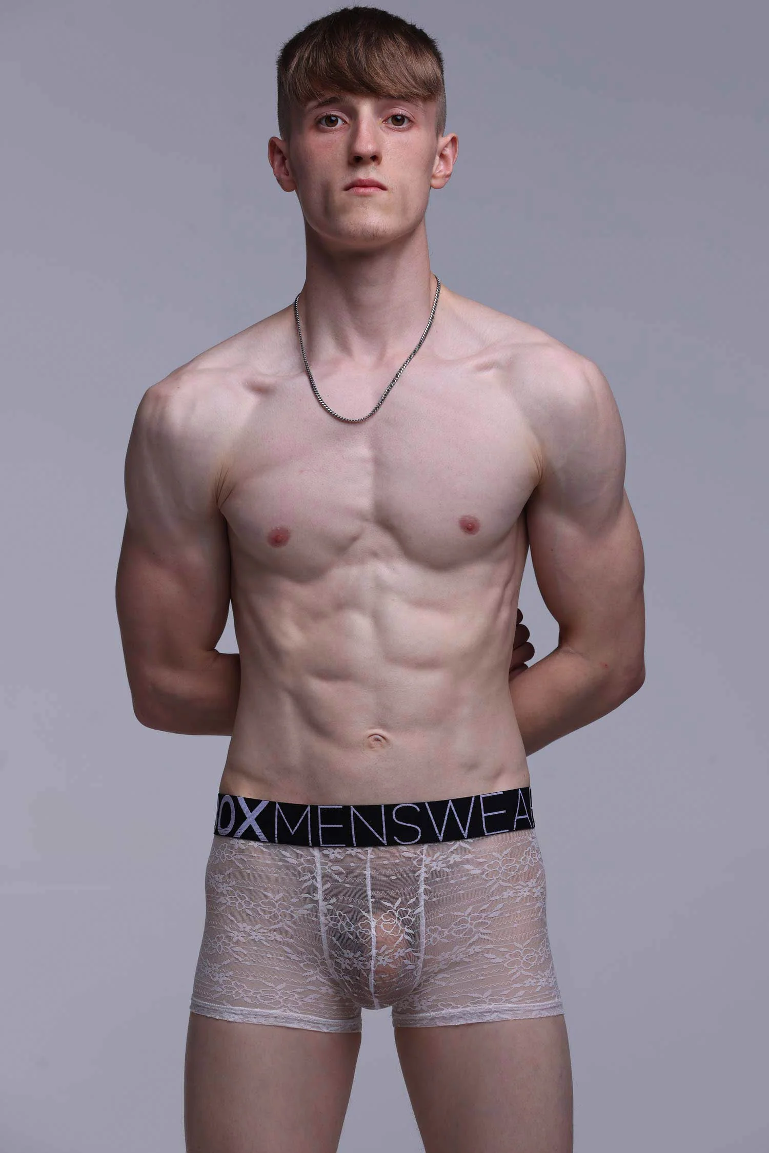 All Over Lace Boxers - White Heat - Image 3