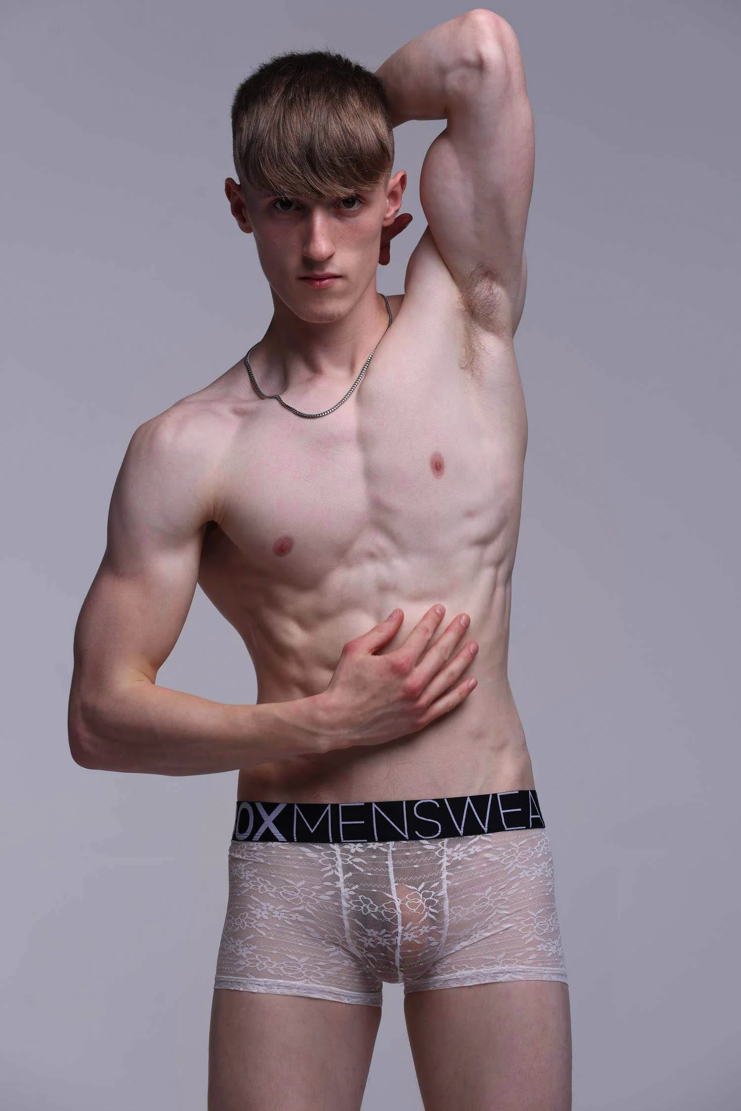 All Over Lace Boxers - White Heat - Image 4