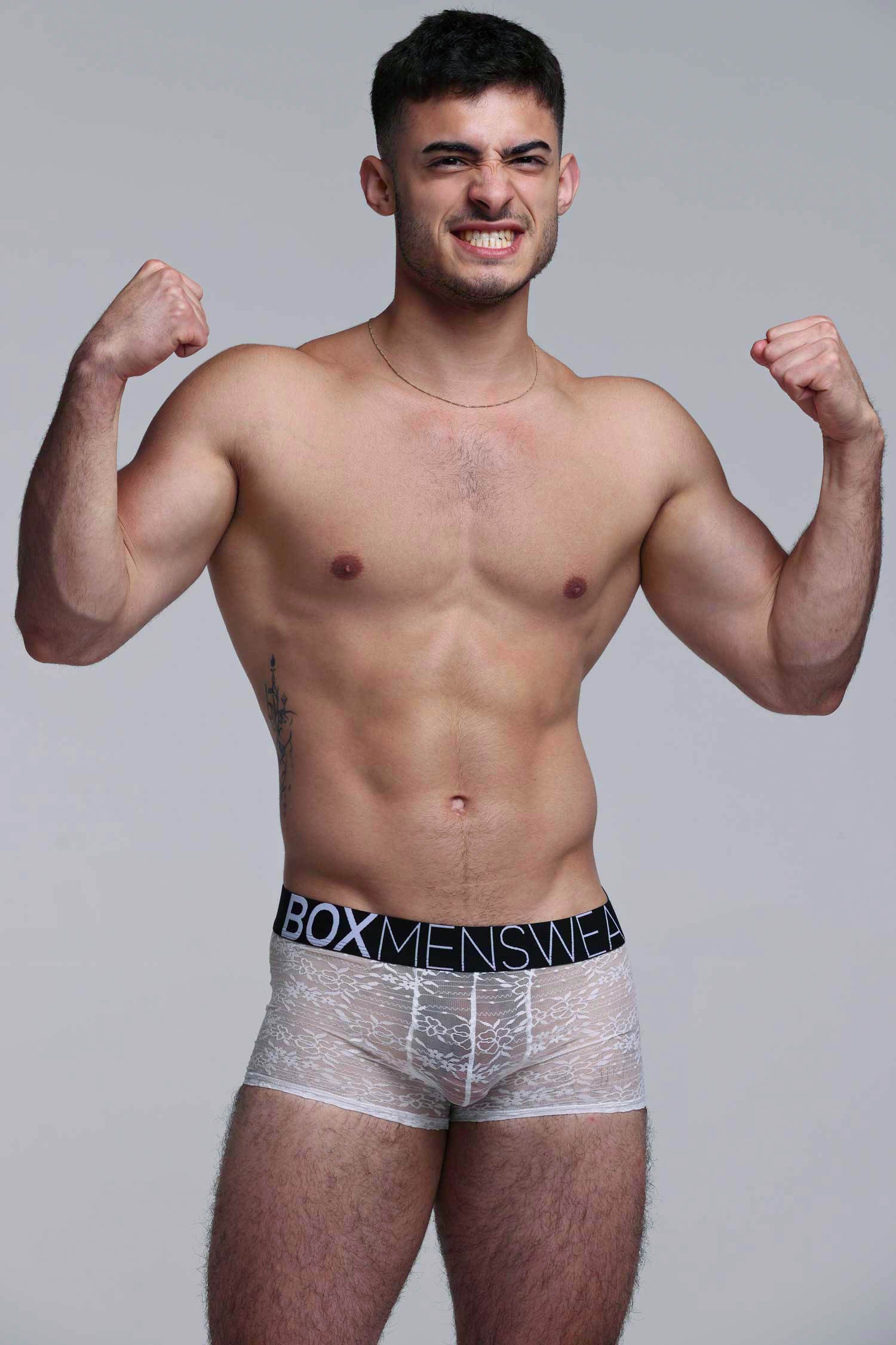 All Over Lace Boxers - White Heat - Image 6
