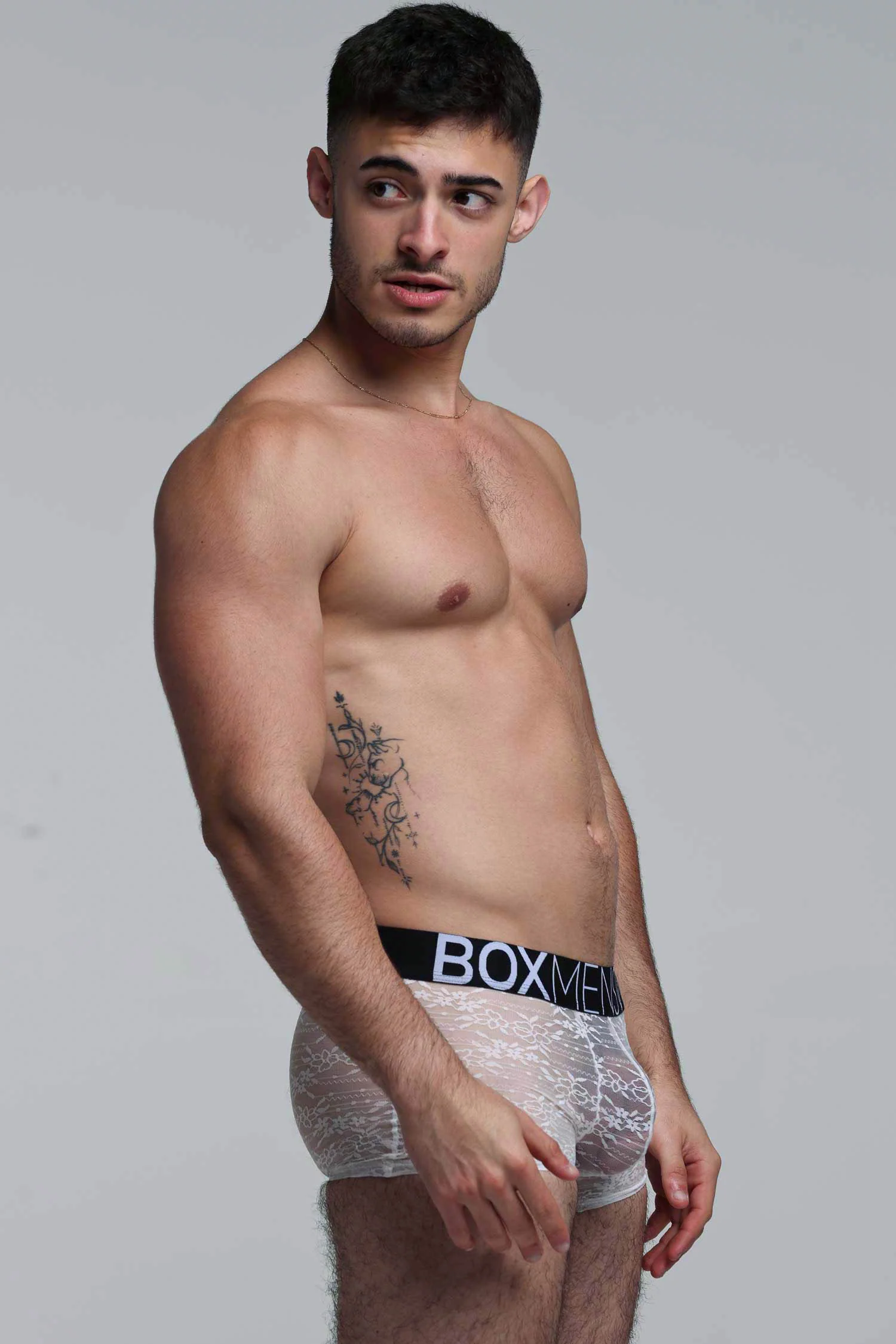 All Over Lace Boxers - White Heat - Image 9