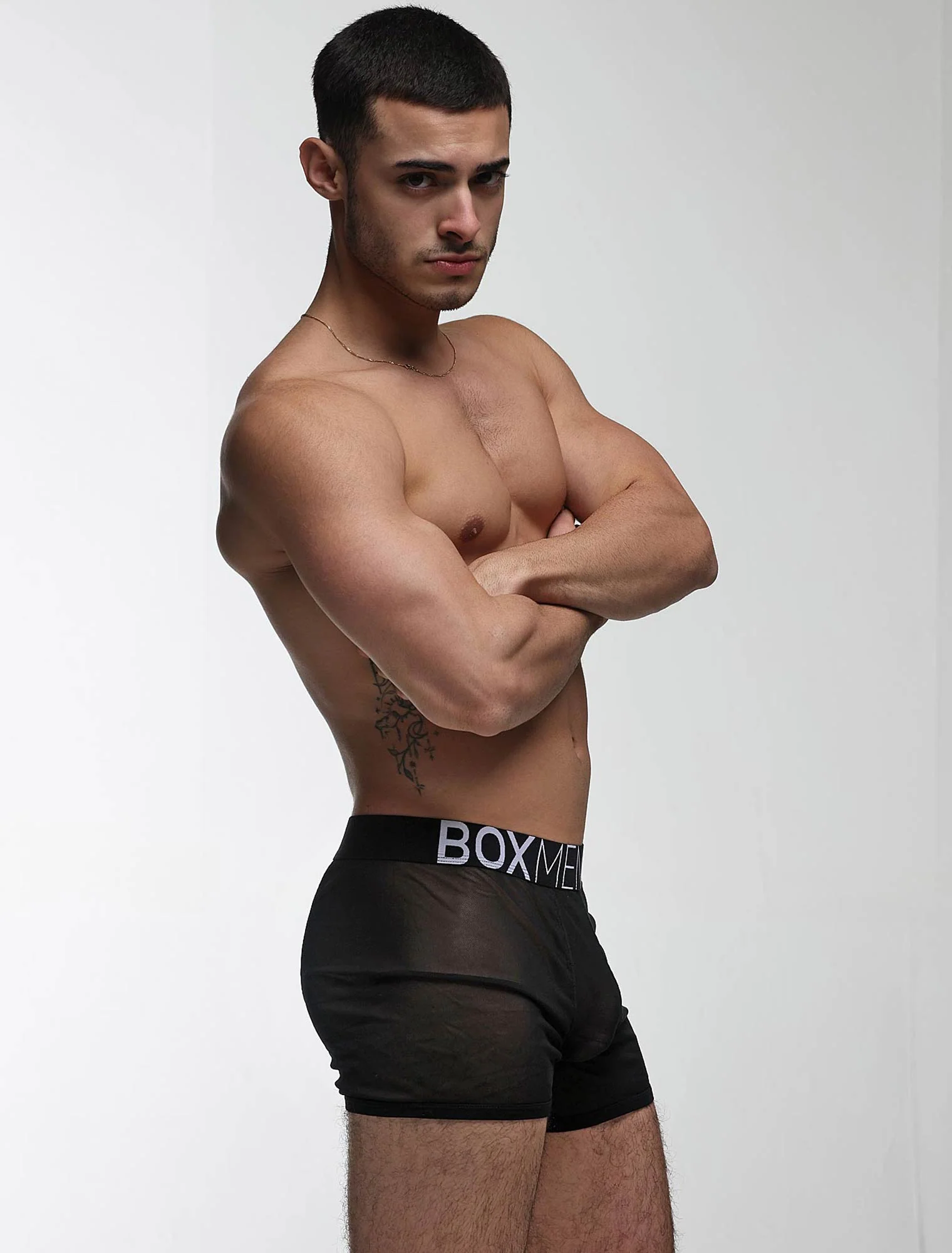 All Over Mesh Boxers - Black - Image 6