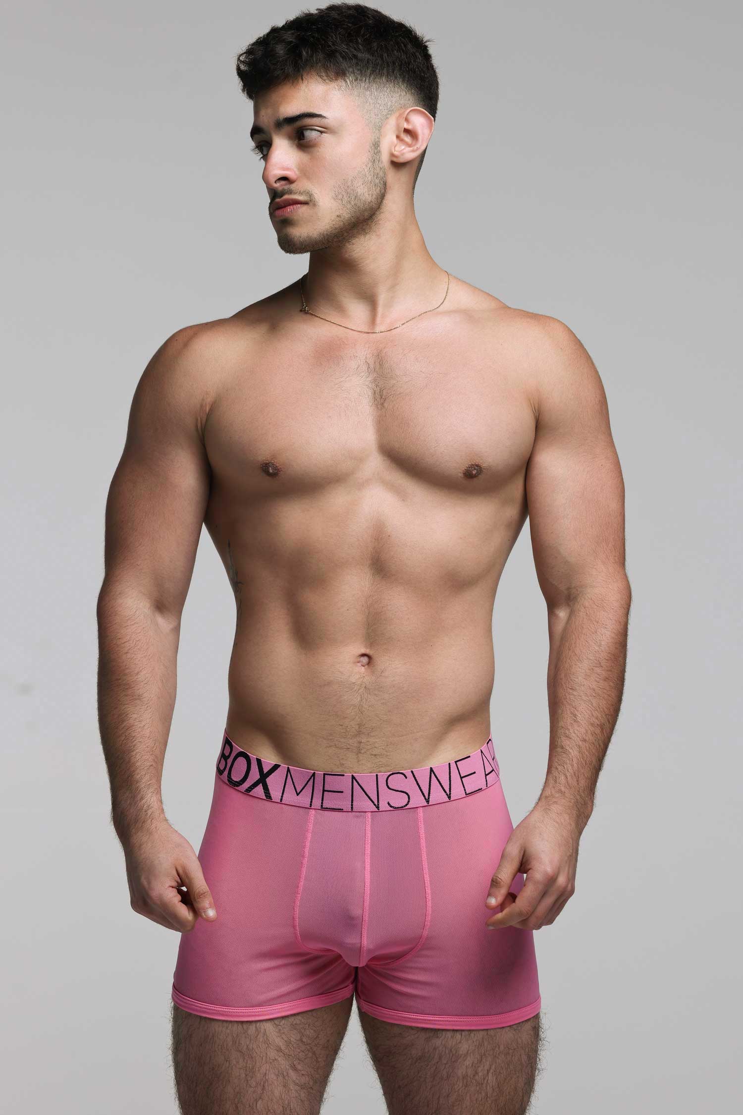All Over Mesh Boxers - Boyfriend Pink - Image 6