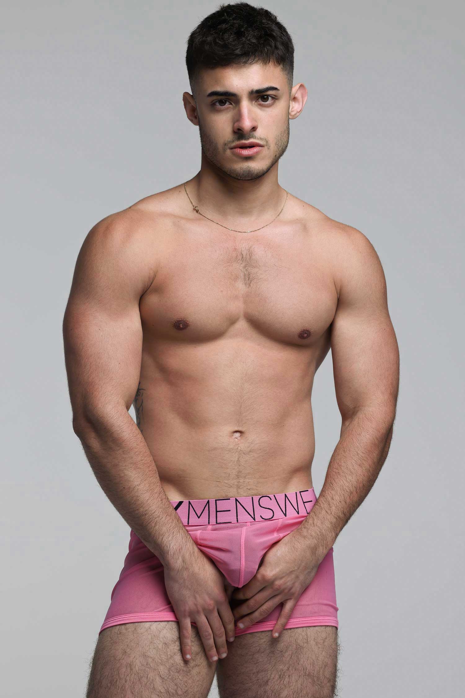 All Over Mesh Boxers - Boyfriend Pink - Image 9