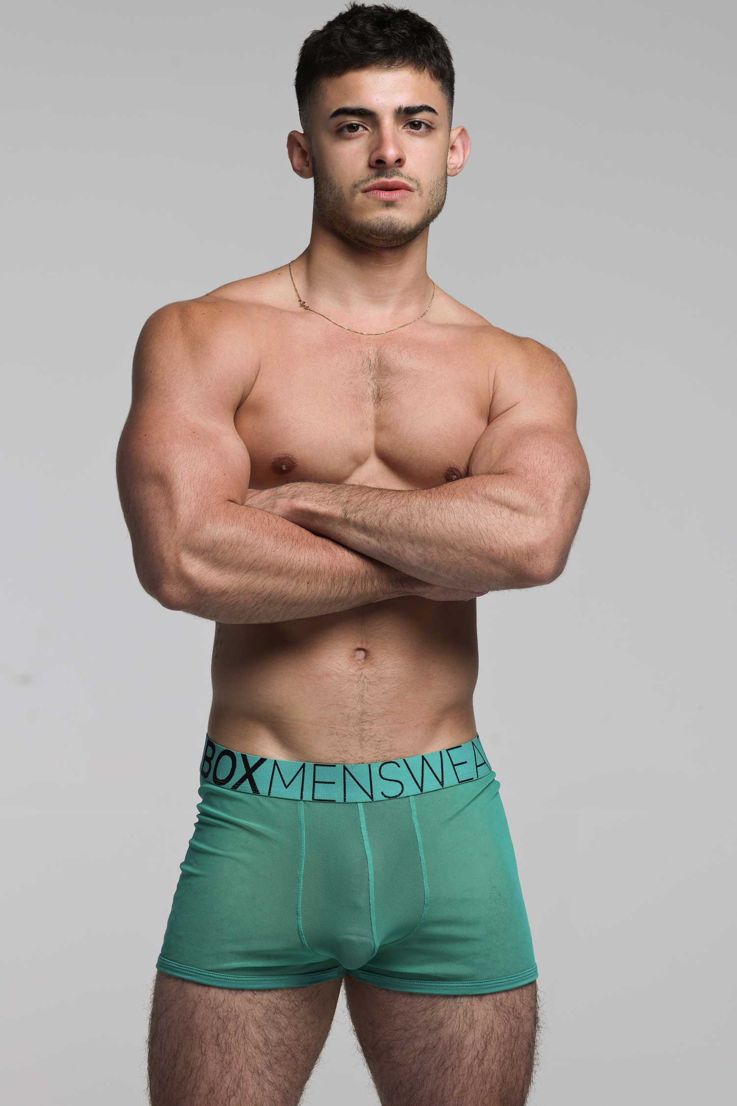 All Over Mesh Boxers - Lucky Lad Green - Image 5