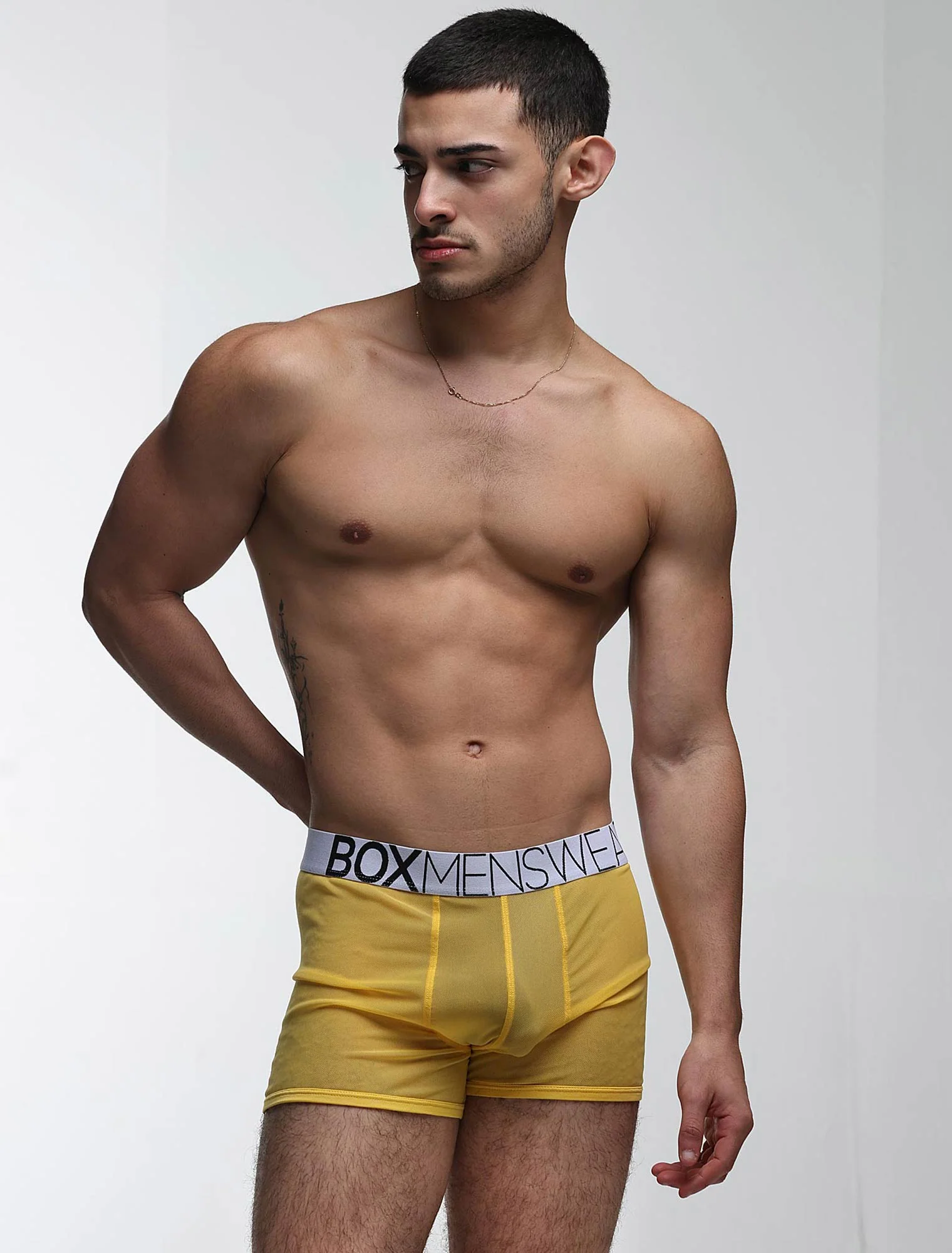 All Over Mesh Boxers - Mellow Yellow - Image 2