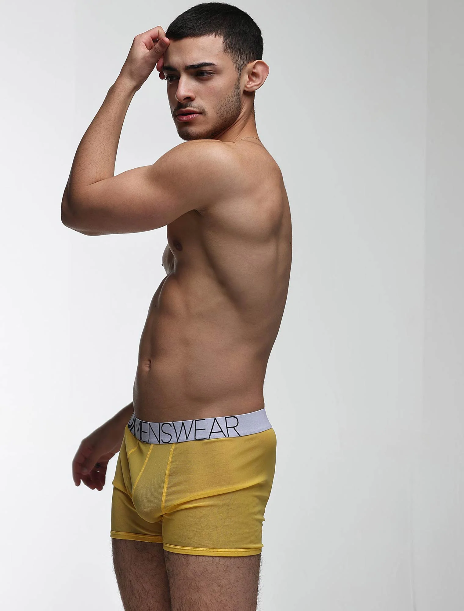 All Over Mesh Boxers - Mellow Yellow - Image 4