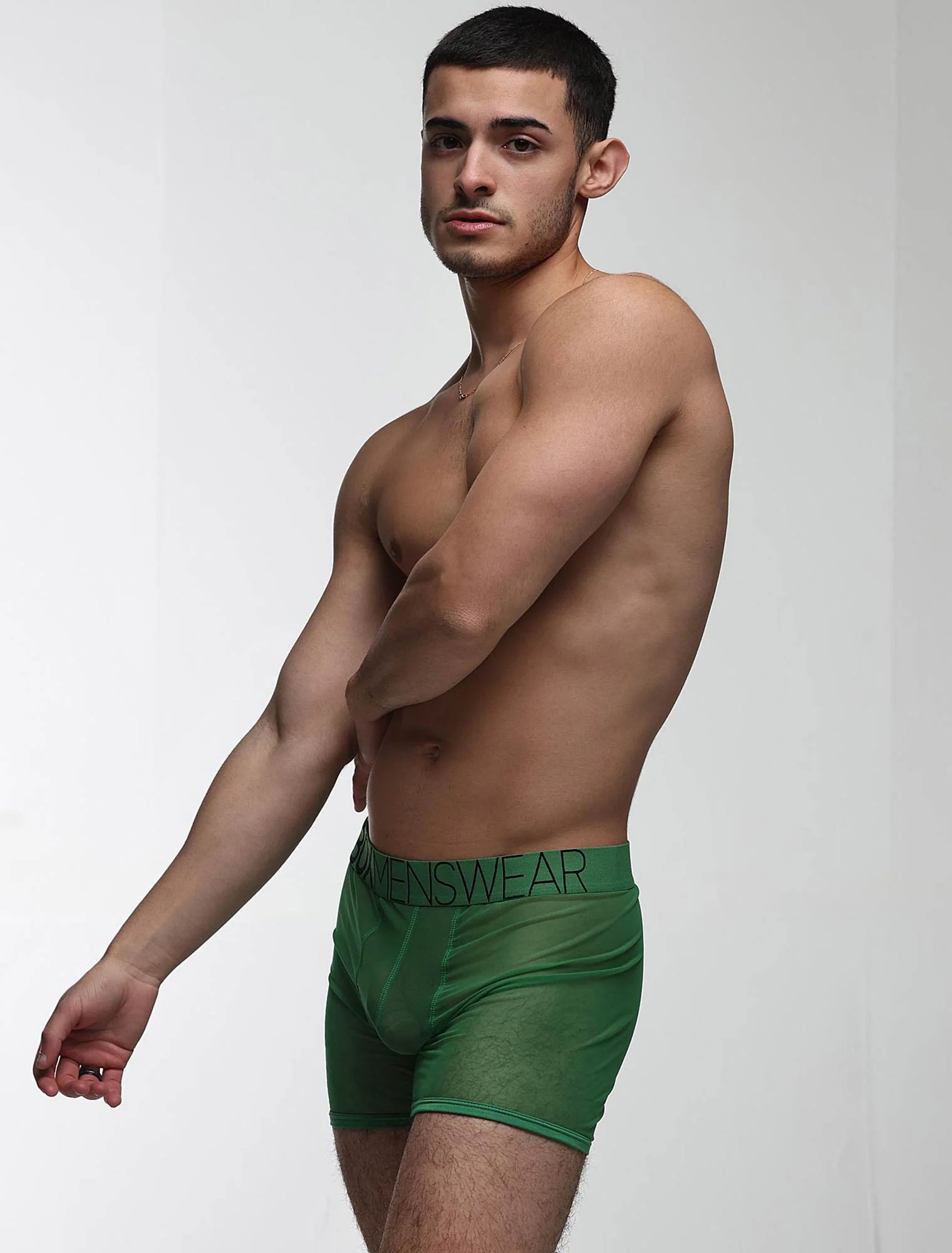 All Over Mesh Boxers - Pine Green - Image 10