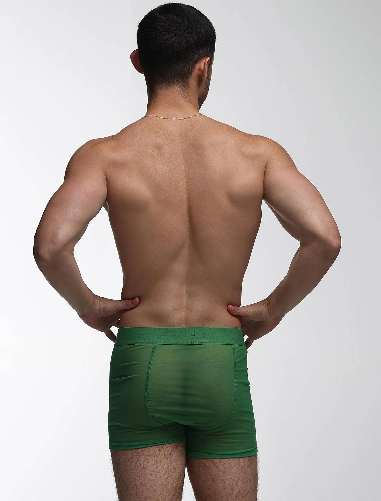 All Over Mesh Boxers - Pine Green - Image 11