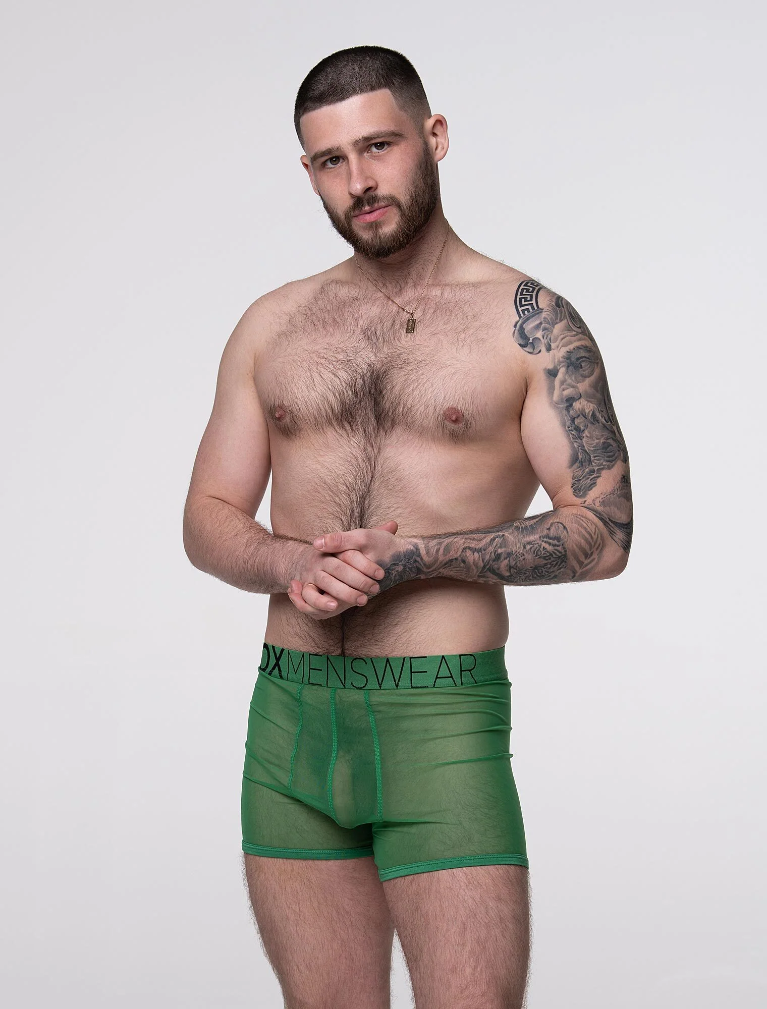 All Over Mesh Boxers - Pine Green - Image 4