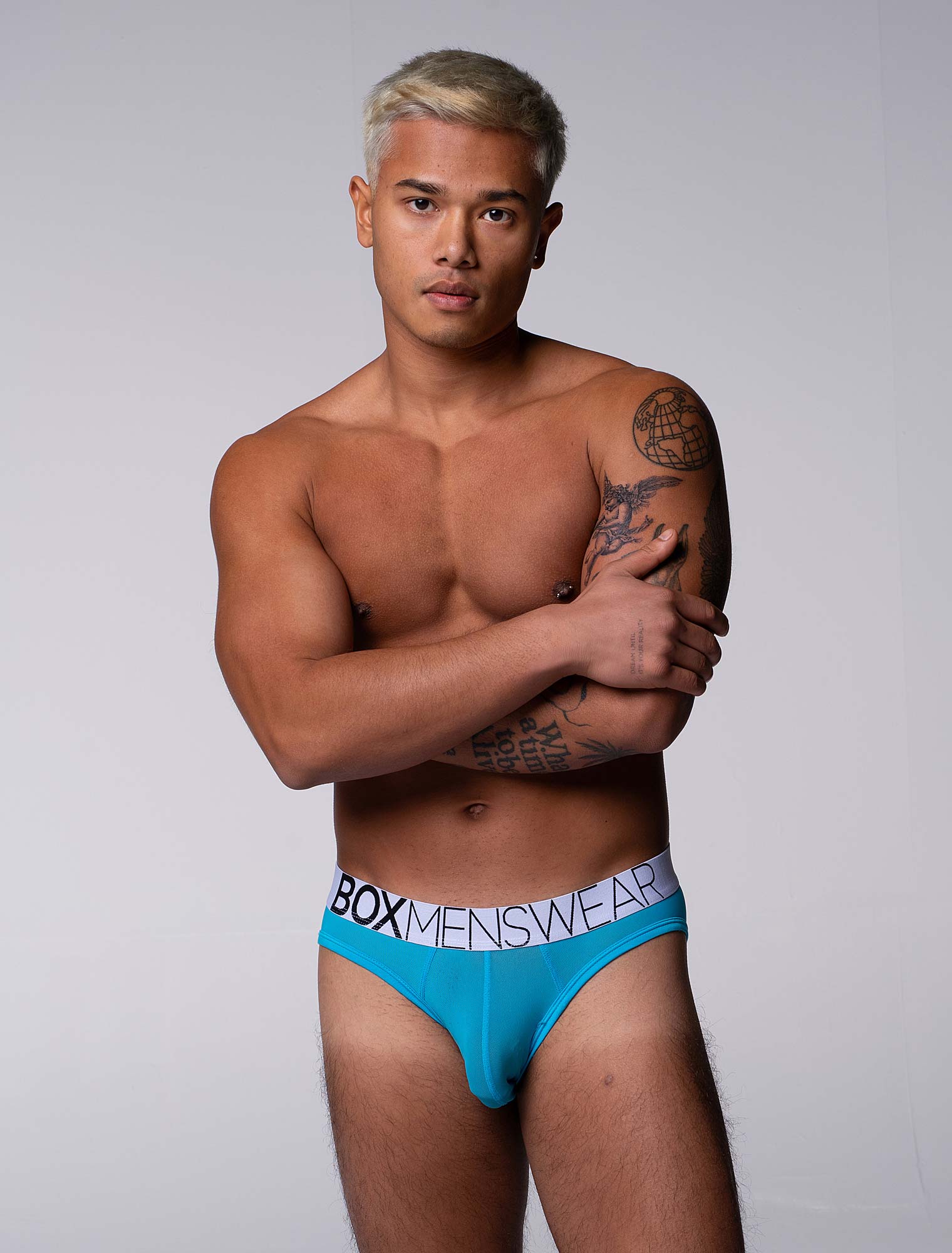All Over Mesh Briefs - Blue Me - Image 11