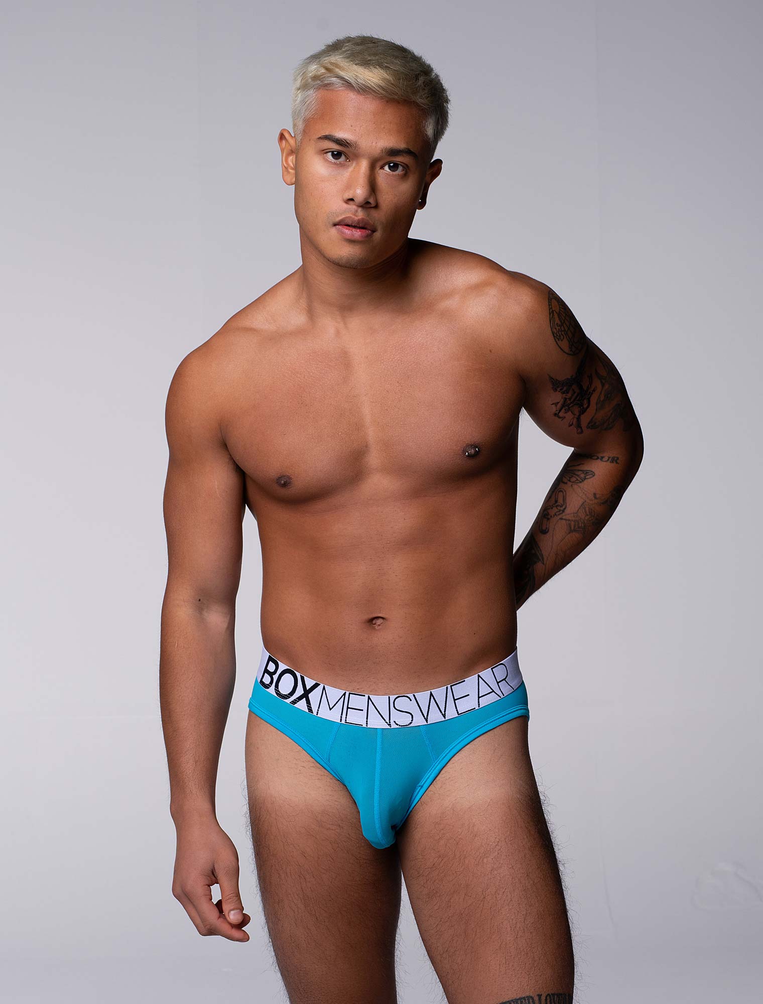 All Over Mesh Briefs - Blue Me - Image 5