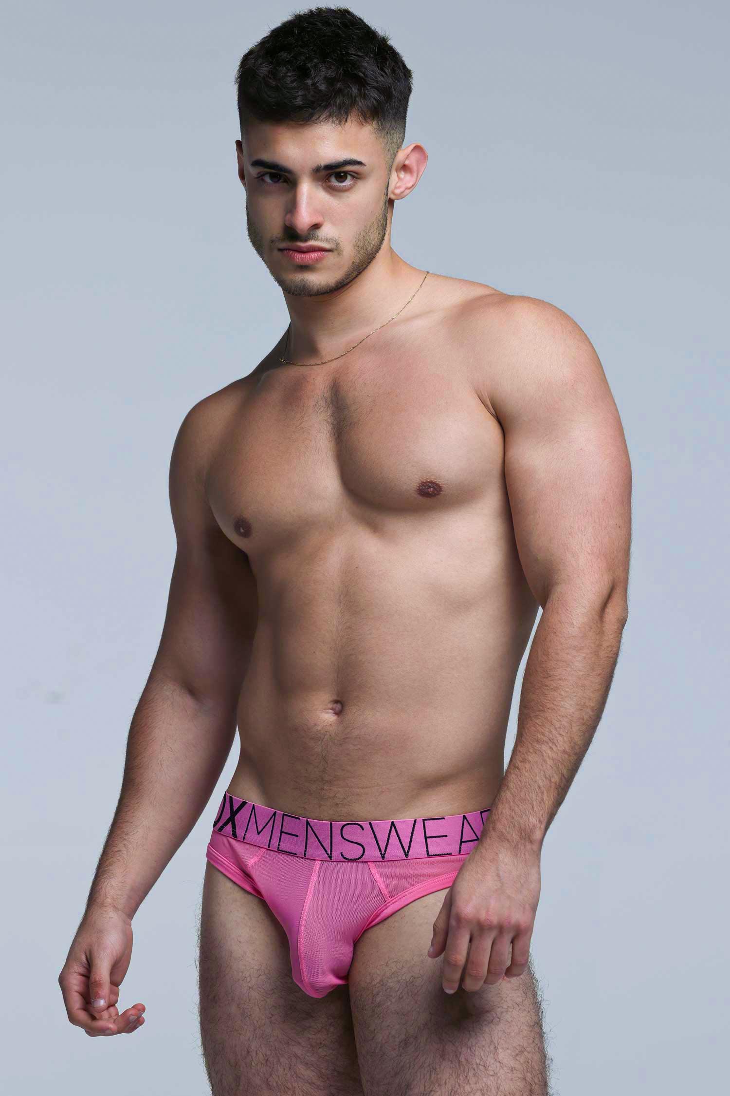 All Over Mesh Briefs - Boyfriend Pink - Image 4