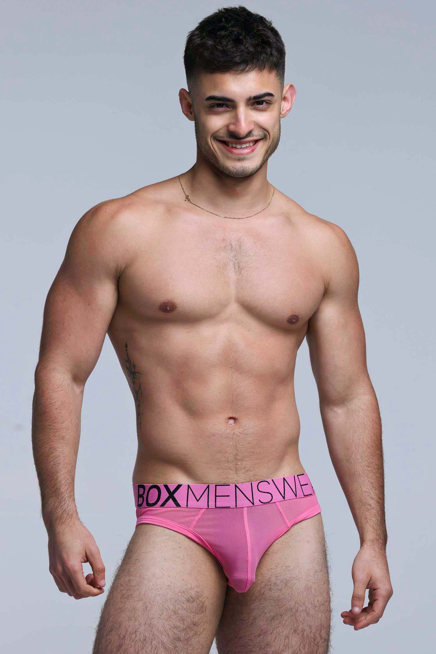 All Over Mesh Briefs - Boyfriend Pink - Image 7