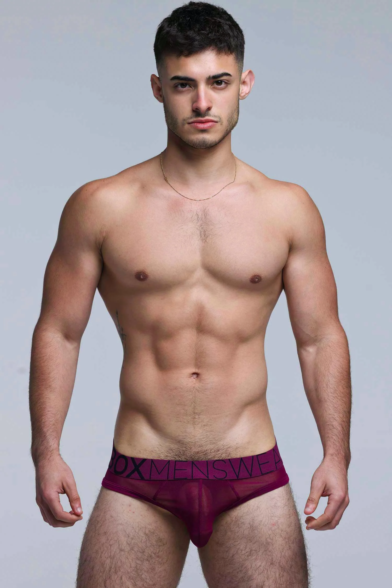 All Over Mesh Briefs - Cherry Crush - Image 4