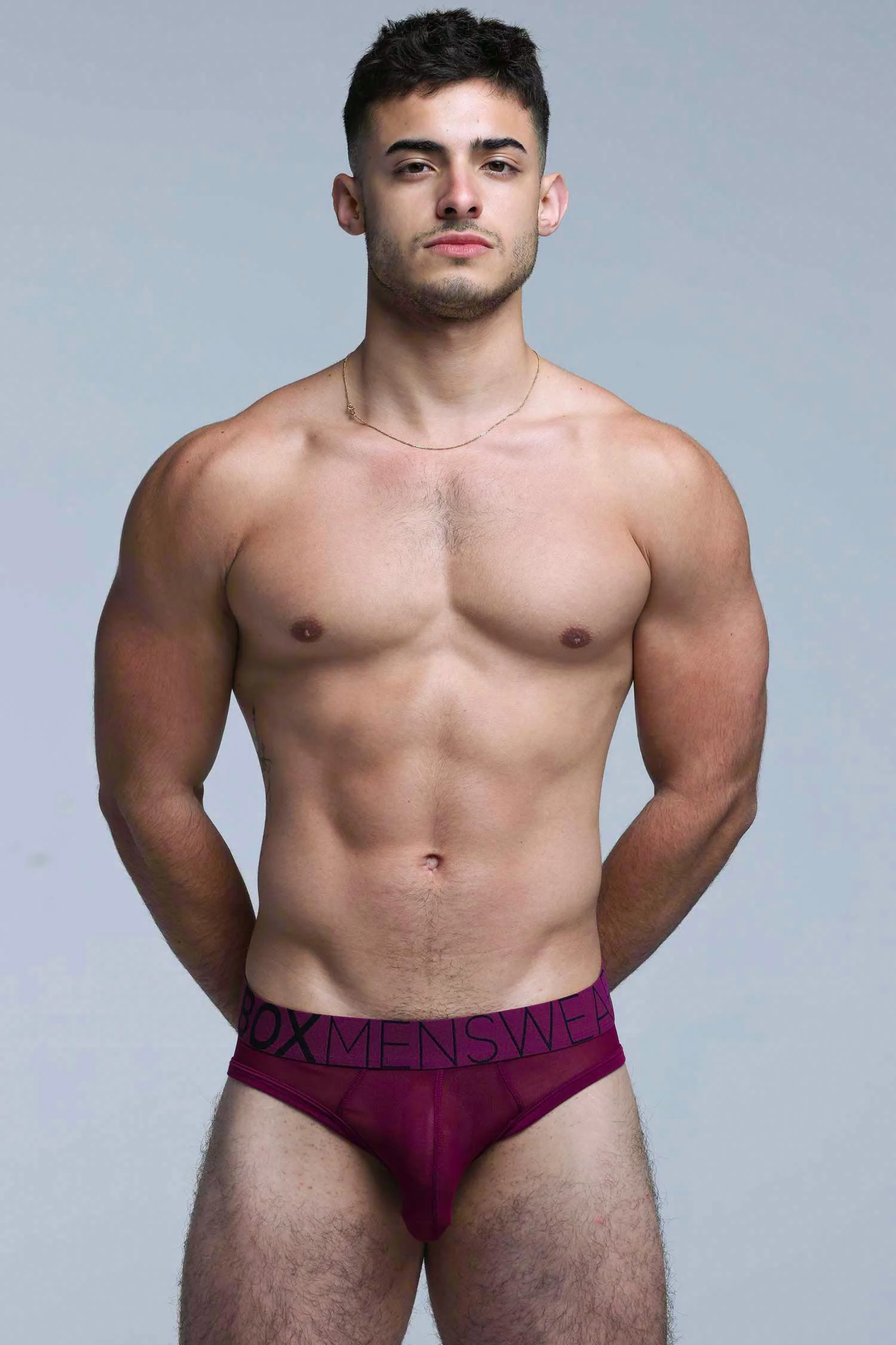 All Over Mesh Briefs - Cherry Crush - Image 8