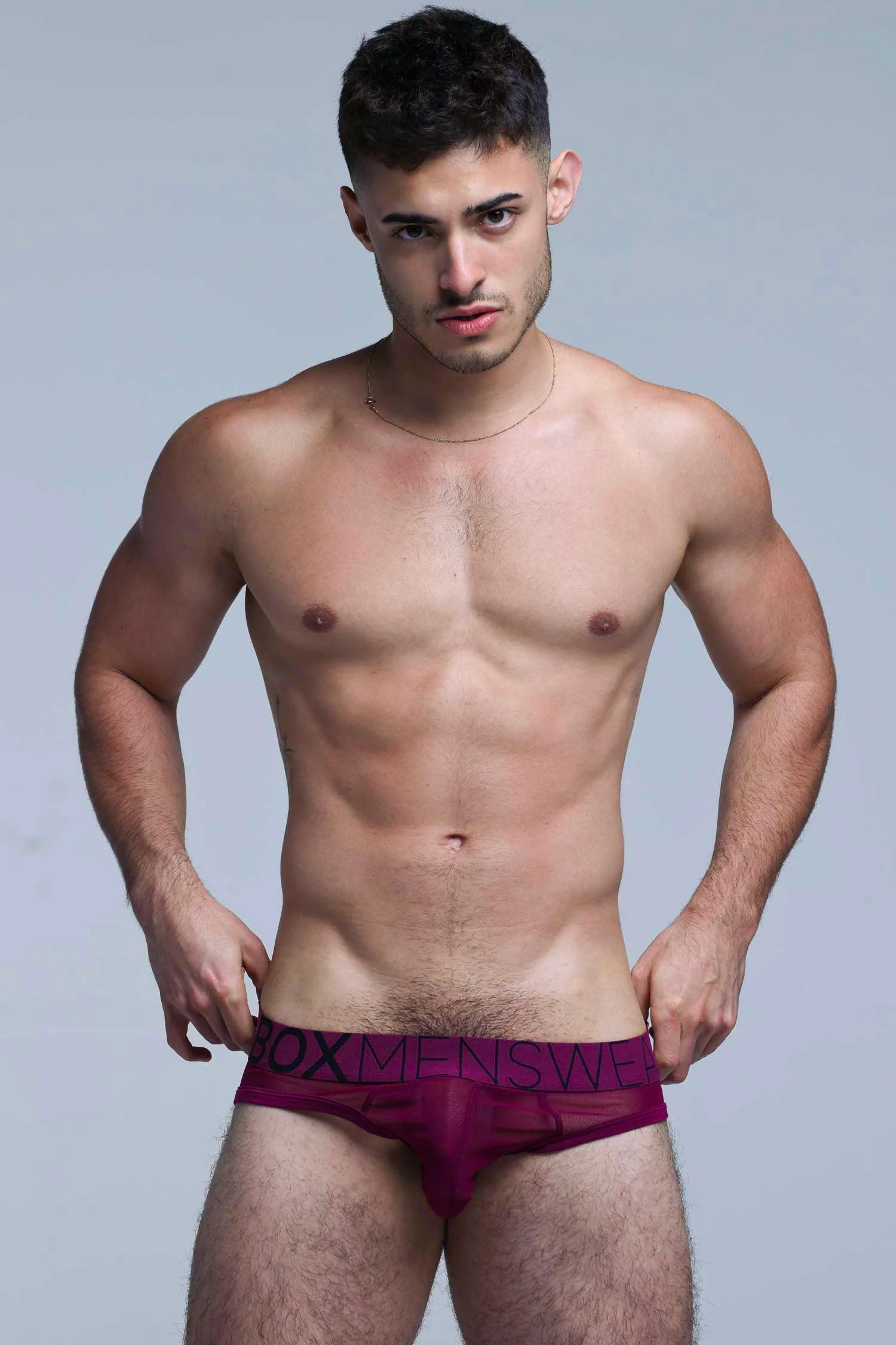 All Over Mesh Briefs - Cherry Crush - Image 9