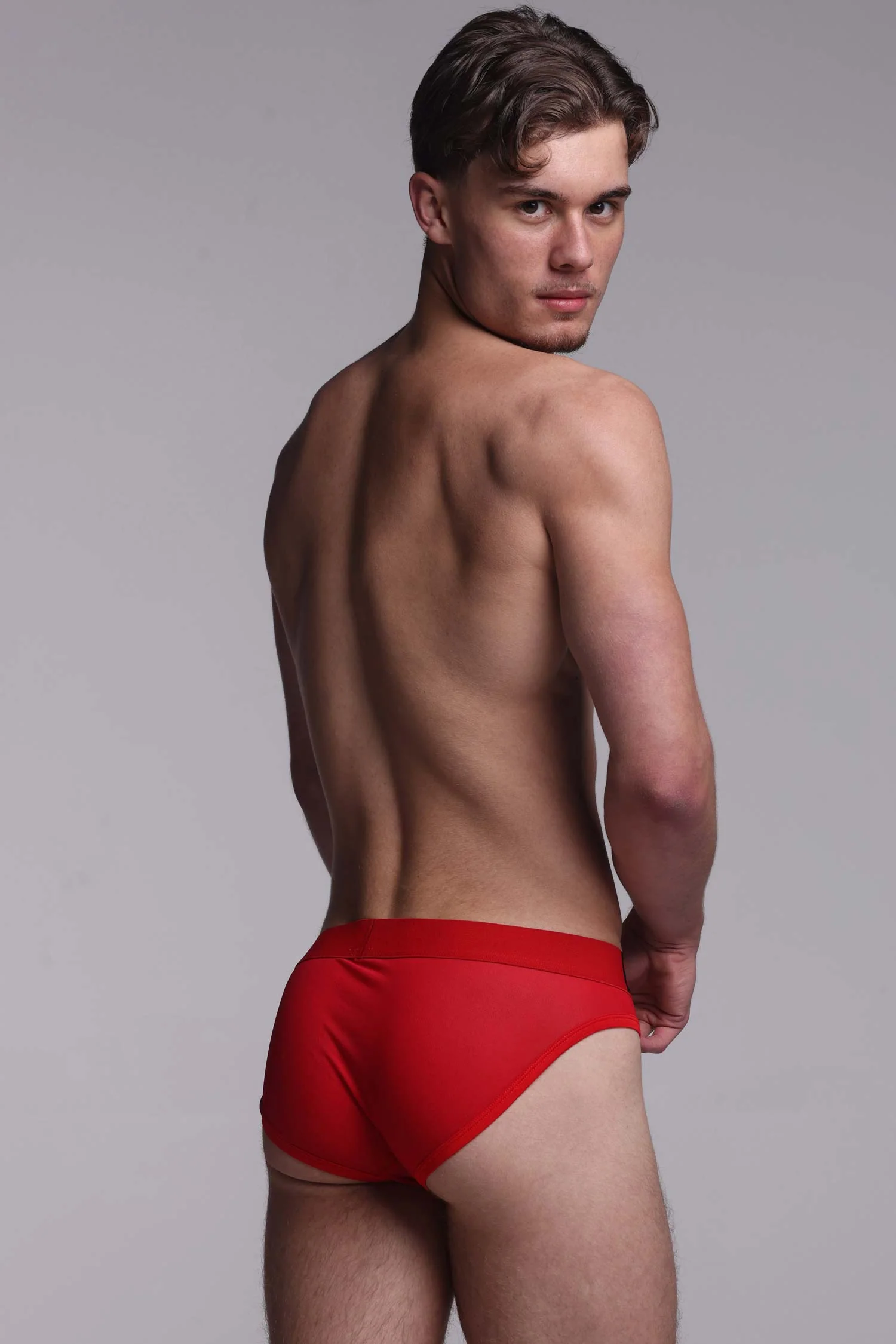 All Over Mesh Briefs - Direct Red - Image 4