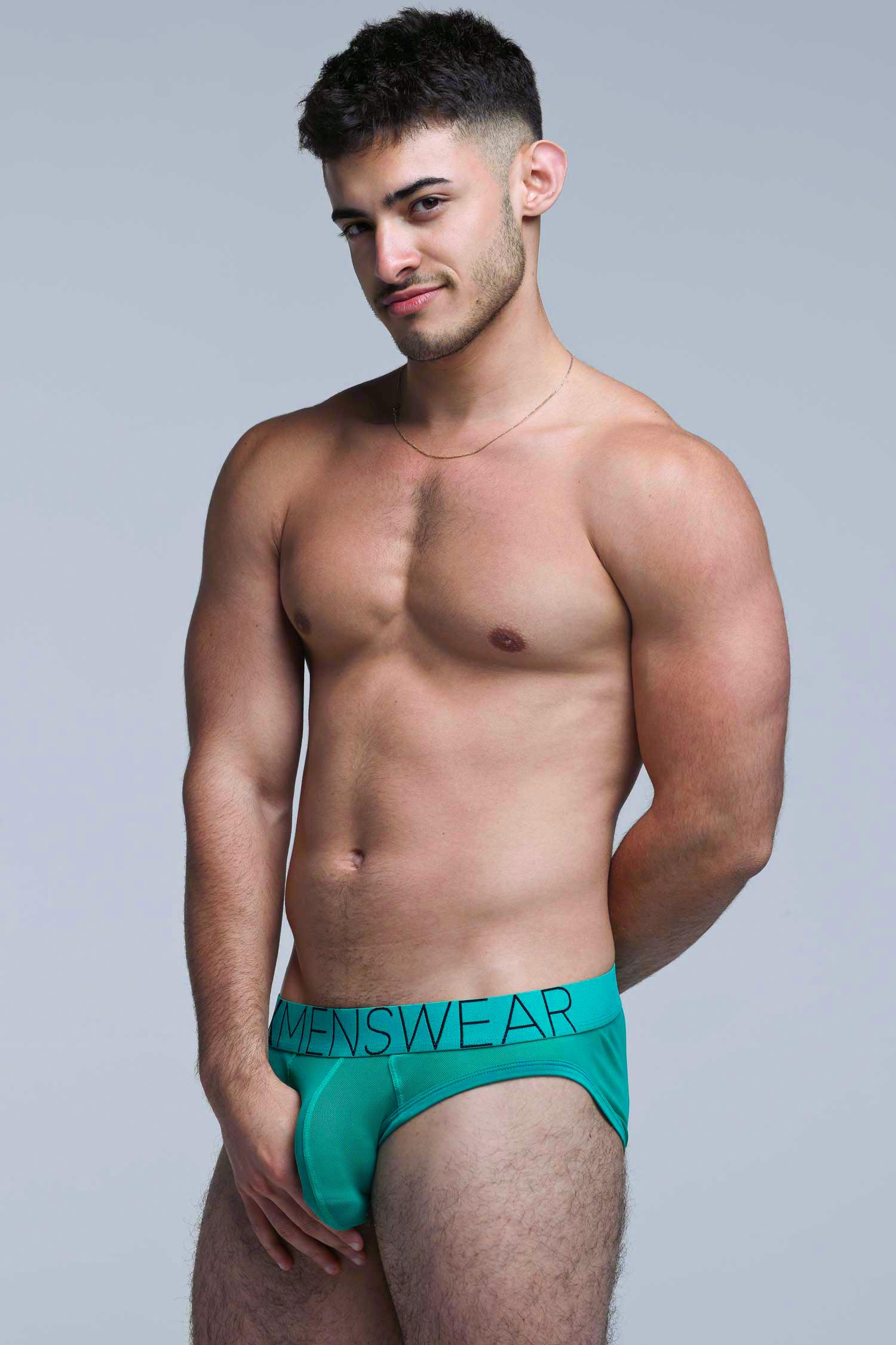 All Over Mesh Briefs - Lucky Lad Green - Image 4
