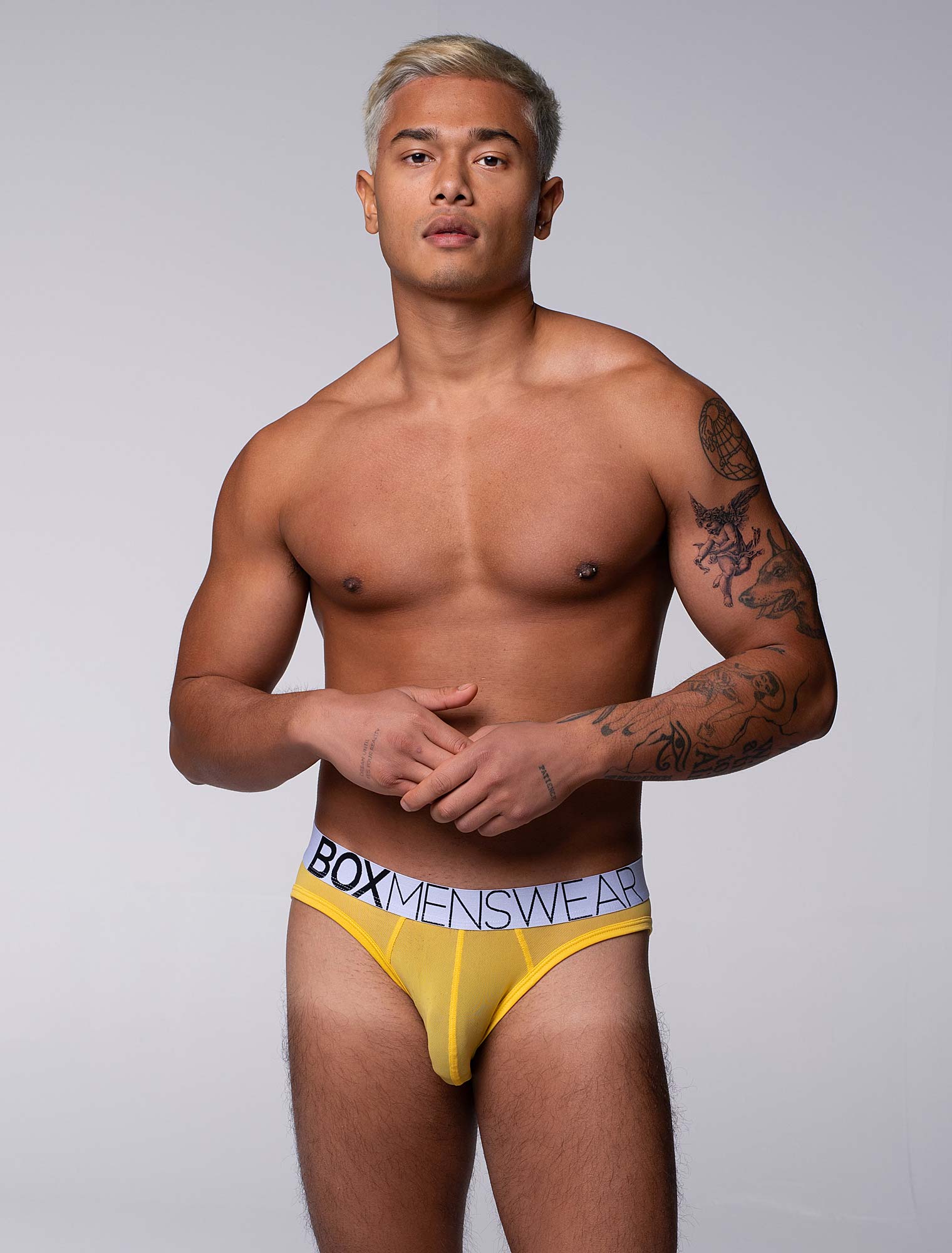 All Over Mesh Briefs - Mellow Yellow - Image 11