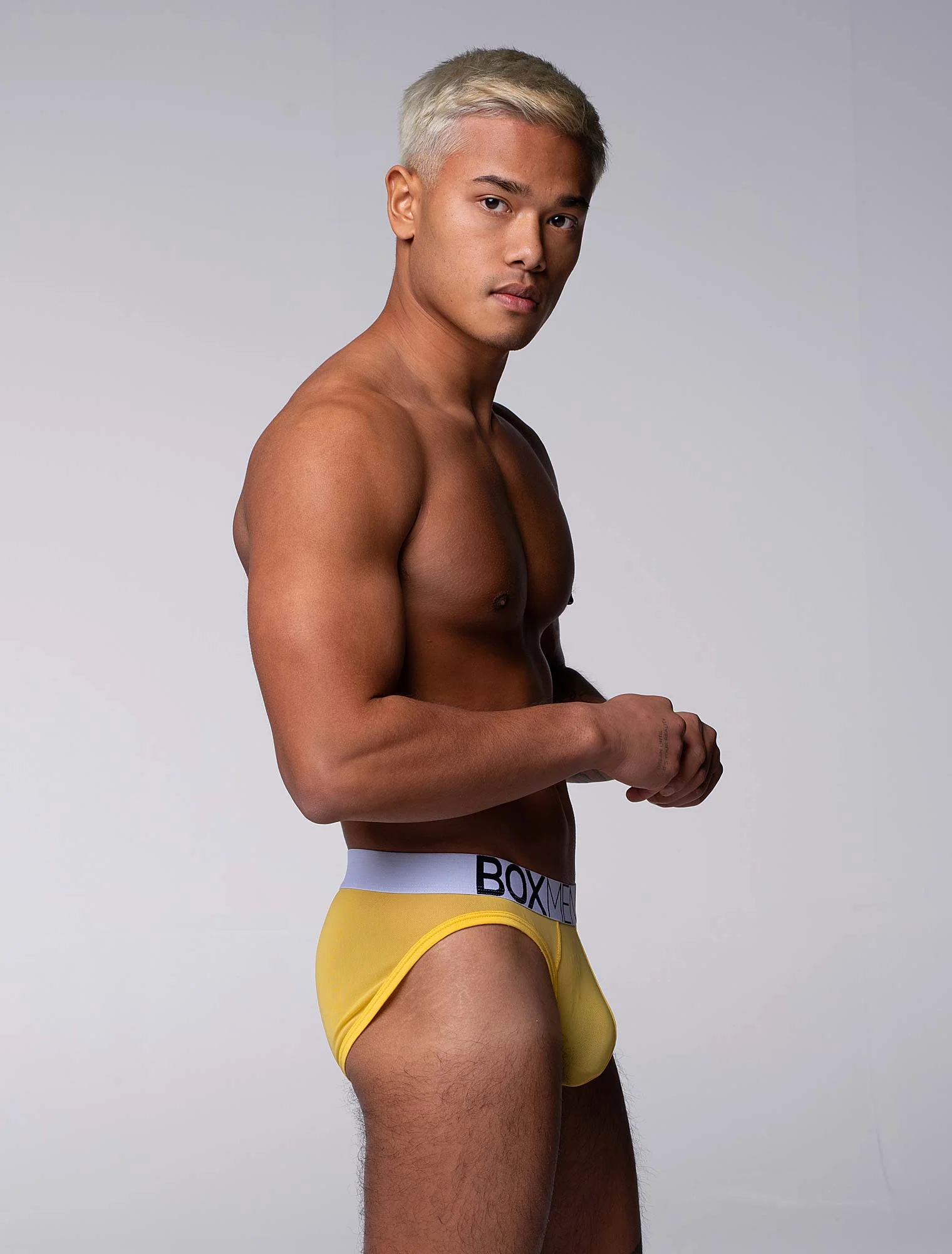 All Over Mesh Briefs - Mellow Yellow - Image 14