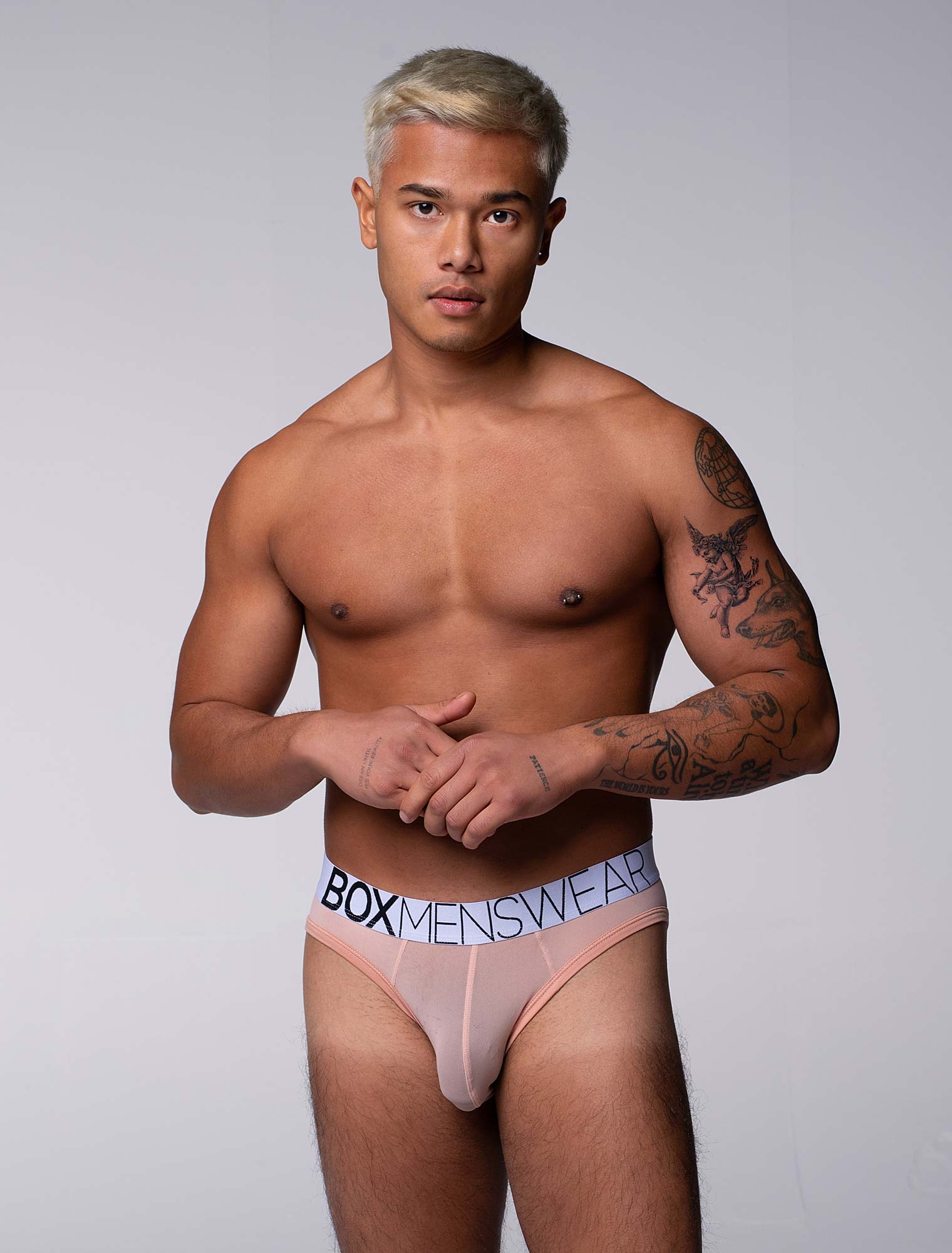 All Over Mesh Briefs - Nearly Nude - Image 7