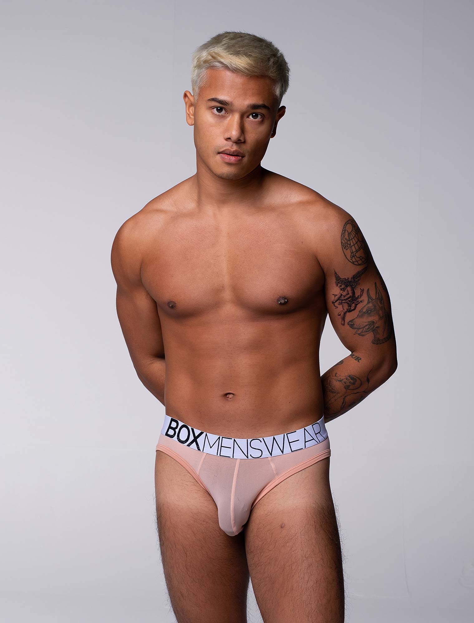All Over Mesh Briefs - Nearly Nude - Image 8