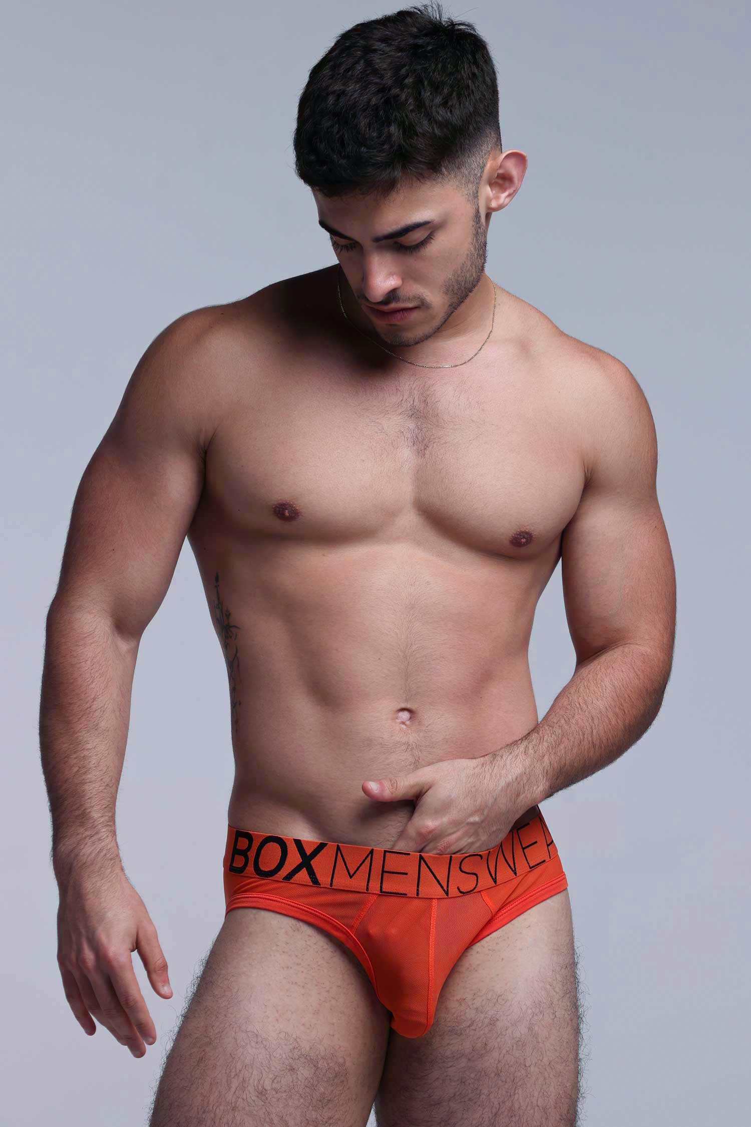All Over Mesh Briefs - Orangeade - Image 6