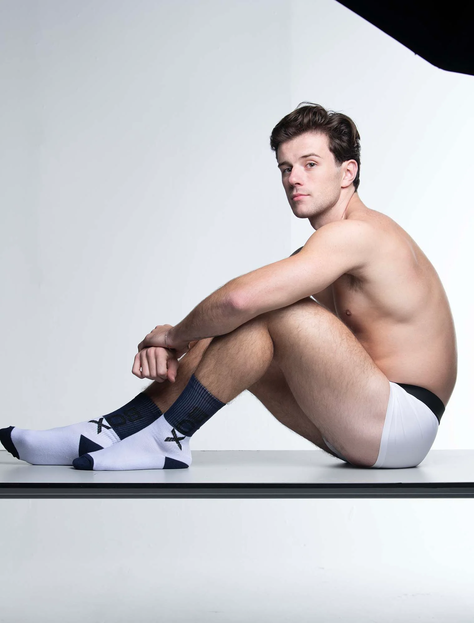 Box Sports Socks - Deep Navy Colour Block - Image 3