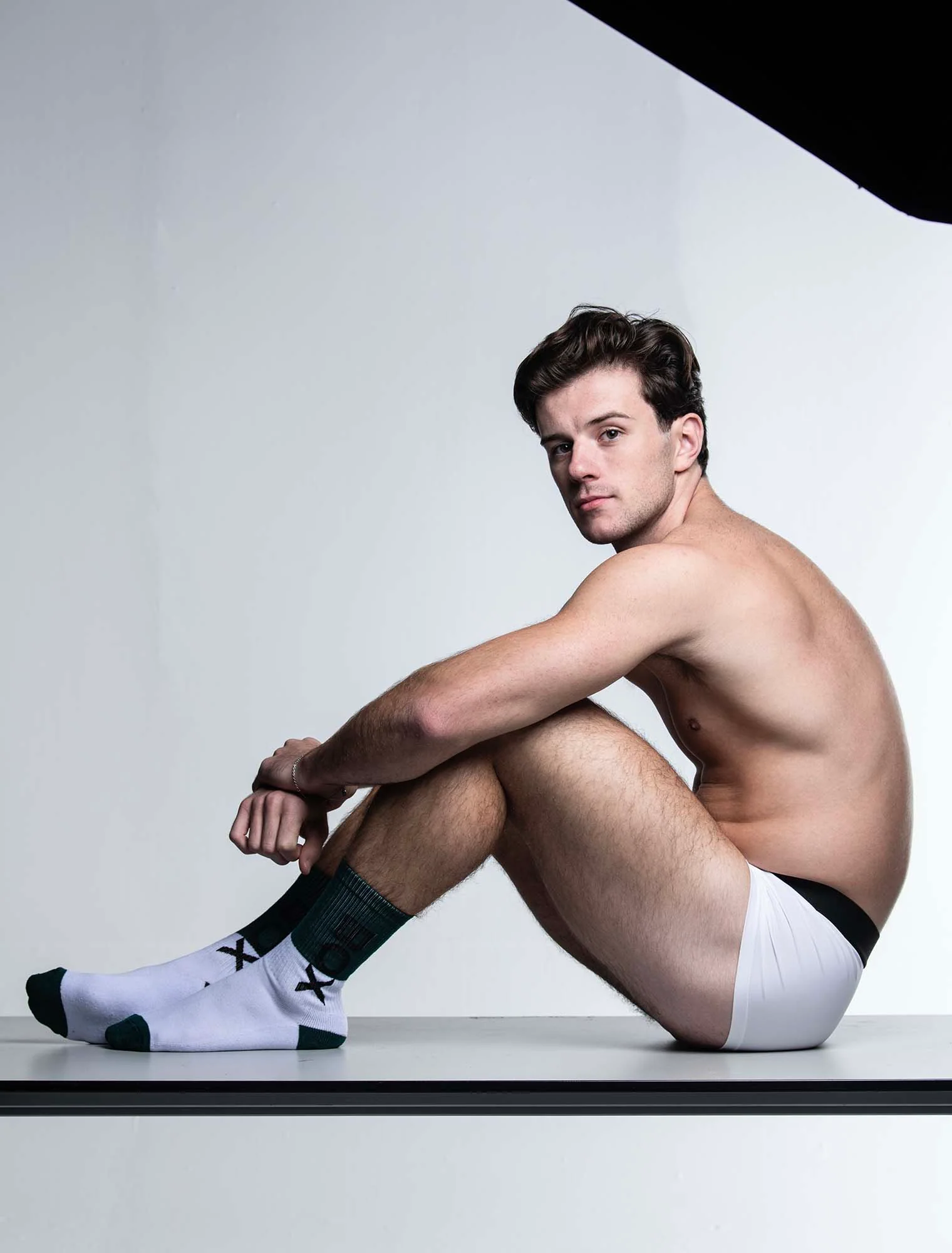 Box Sports Socks - Green Colour Block - Image 2