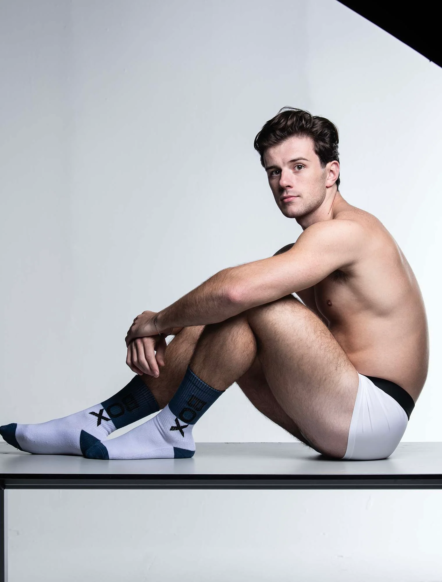 Box Sports Socks - Teal Colour Block - Image 2