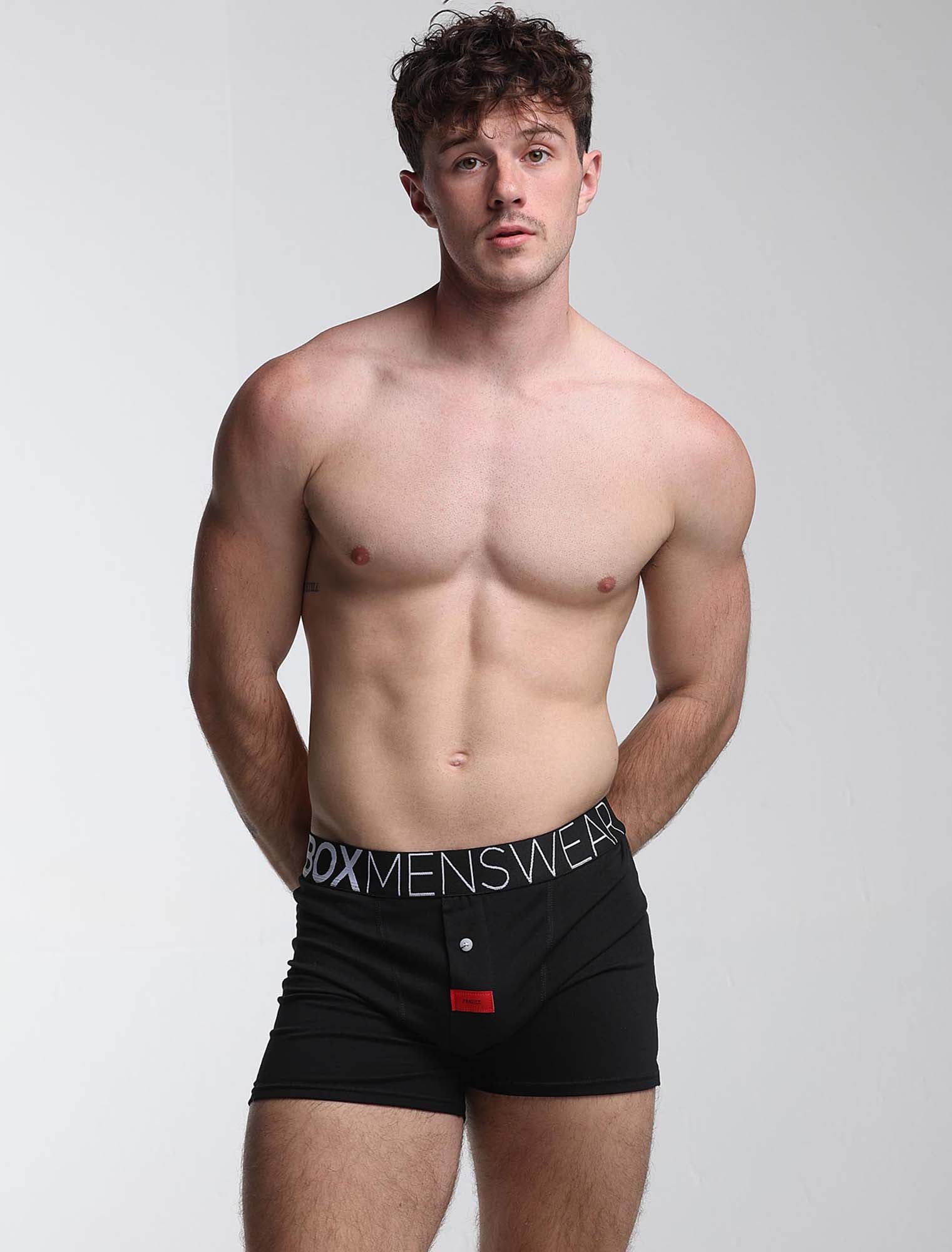 Button-up Boxers - Black Gala - Image 4
